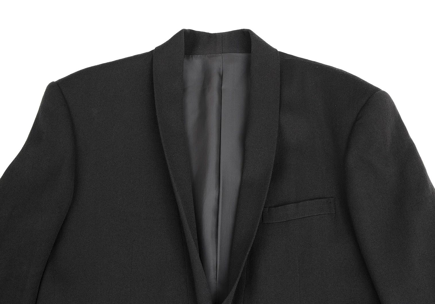 Issey Miyake Wool Shawl Collar Jacket in Charcoal Gray Size L Size US L / EU 52-54 / 3 - 2 Thumbnail