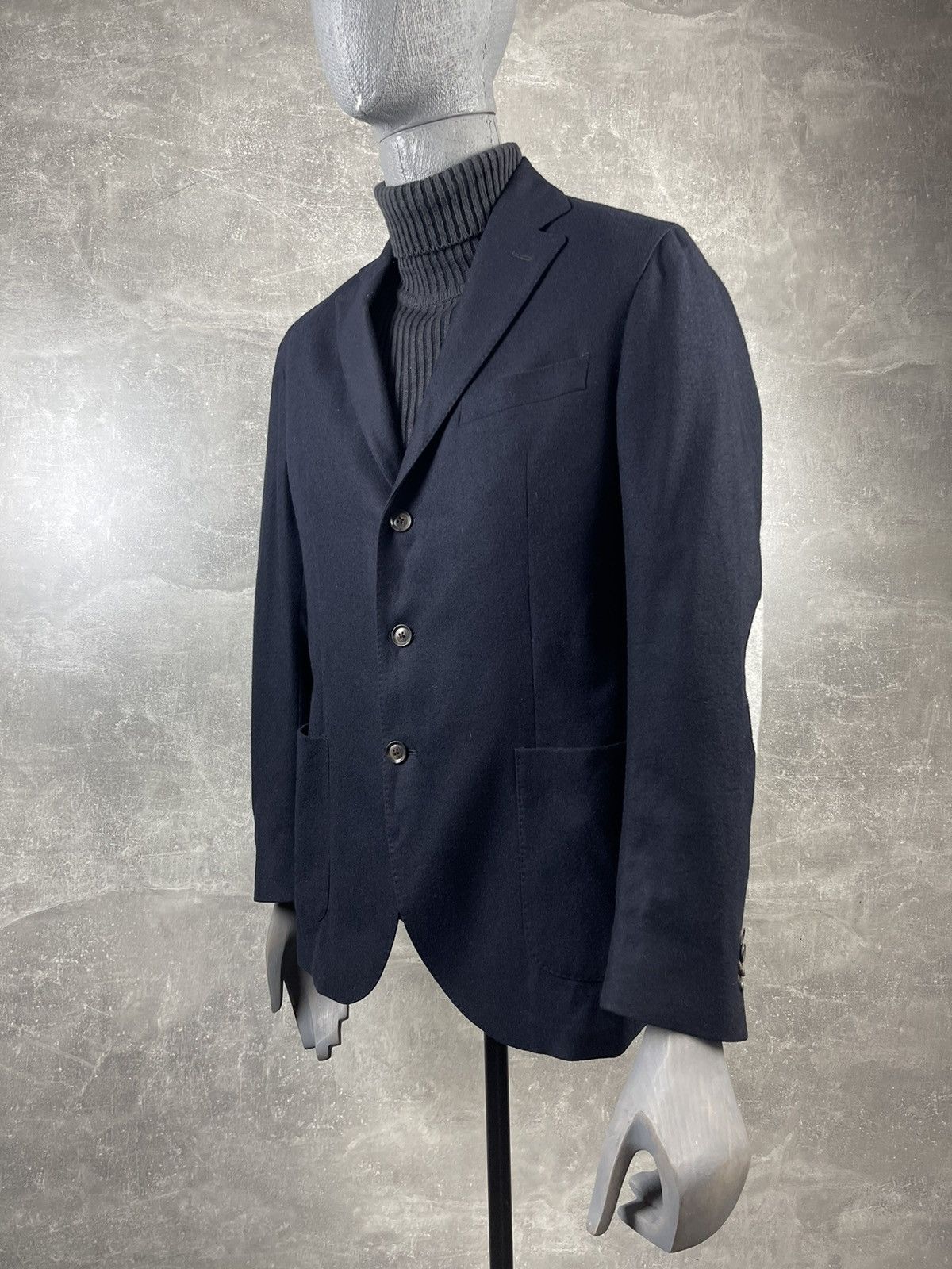 L.B.M. 1911 L.B.M. 1911 Wool Navy Blue Blazer Jacket Made In Italy Size 54R - 4 Thumbnail
