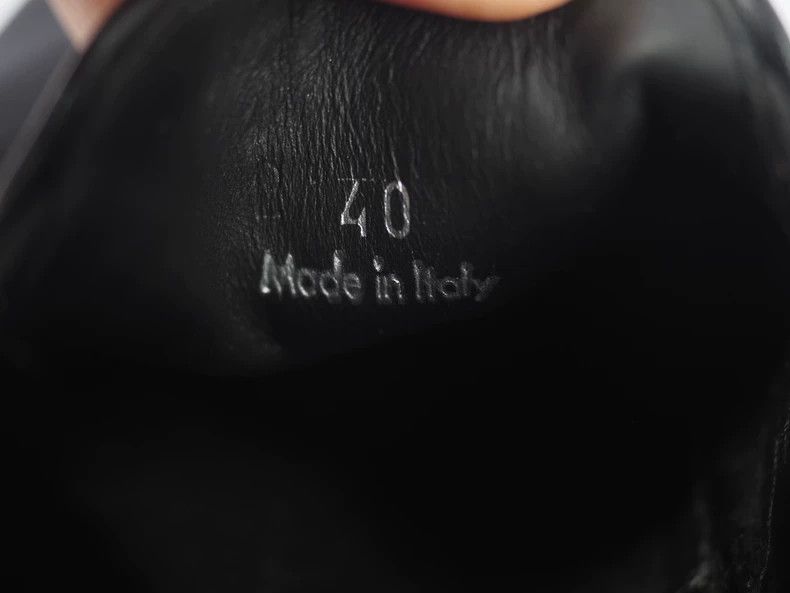 Celine CELINE Black satin slip shoes Size US 7 / EU 40 - 7 Thumbnail