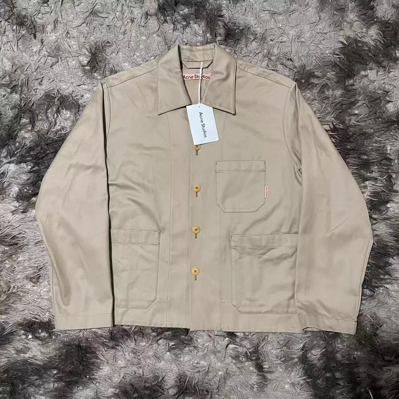 Acne Studios Acne Studios Khaki Shirt-style LS Jacket 44 Size US S / EU 44-46 / 1 - 1 Thumbnail