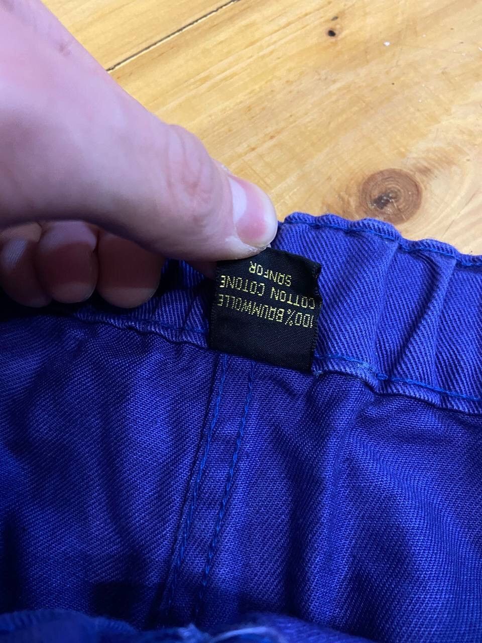 Le Laboureur Vintage French Workwear Washed Blue Front Pochets Pants Size US 33 - 10 Thumbnail
