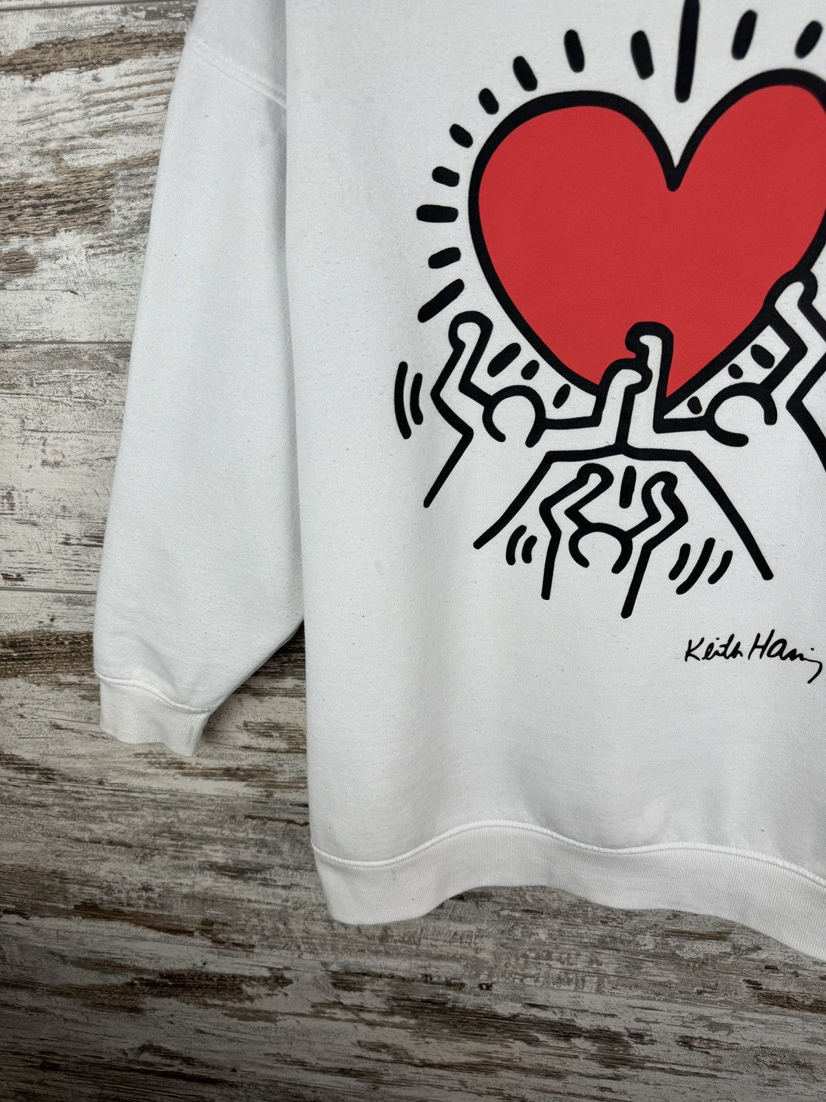 Japanese Brand × Keith Haring Vintage Keith Haring Sweatshirt big logo streetwear y2k Size US M / EU 48-50 / 2 - 4 Thumbnail