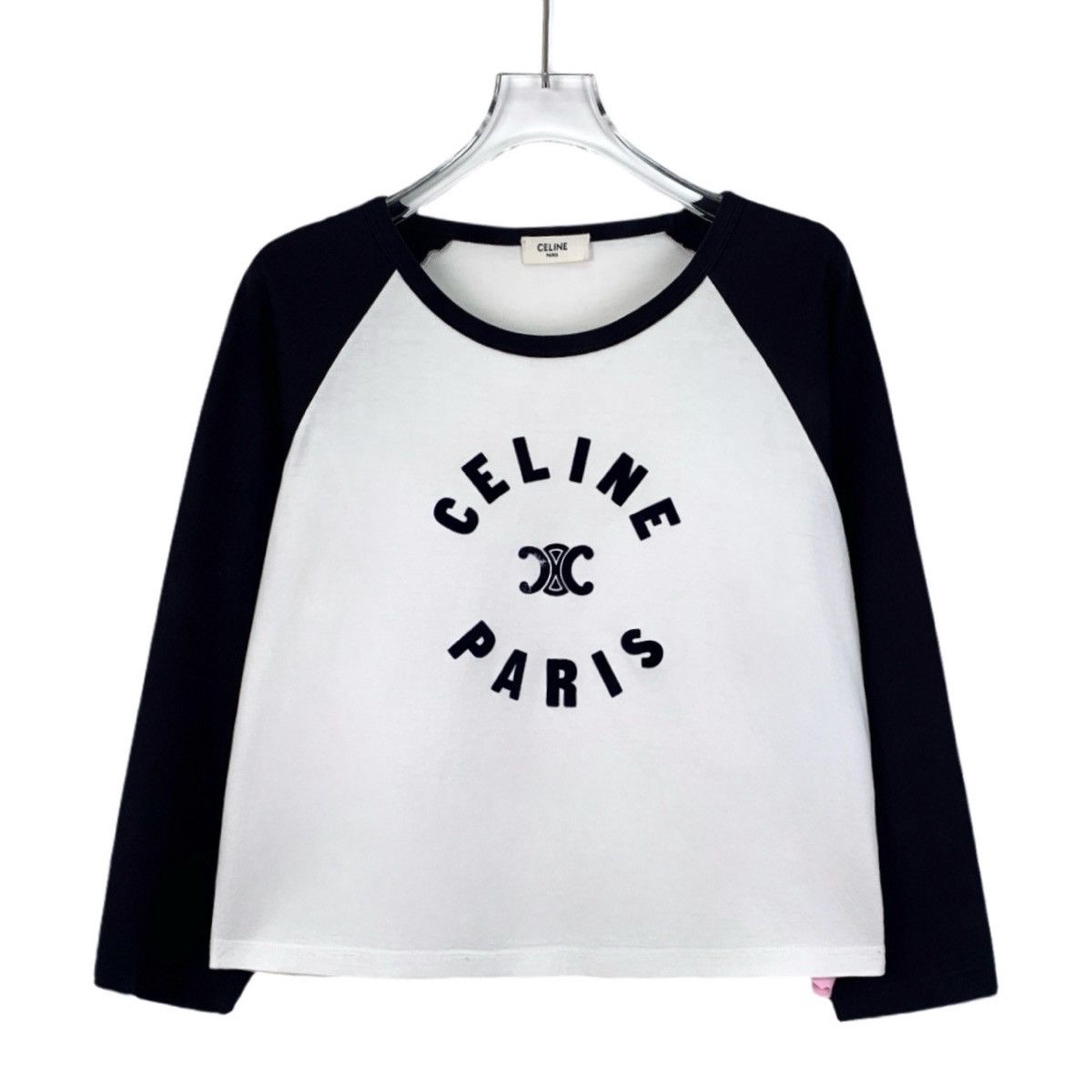 Celine Celine Letter Flocked Long Sleeve T-shirt K26WX Size XL / US 12-14 / IT 48-50 - 1 Thumbnail