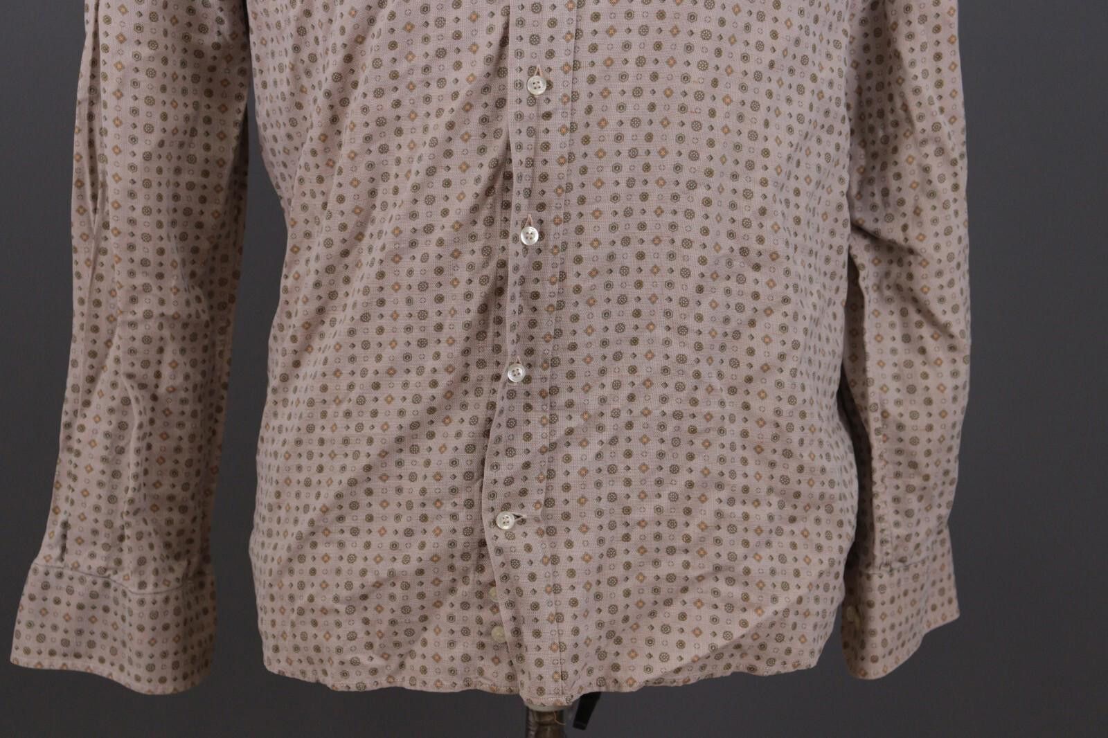 Etro Etro Milano Brown Printed Linen Button Down Shirt Size 40 Size US M / EU 48-50 / 2 - 3 Thumbnail