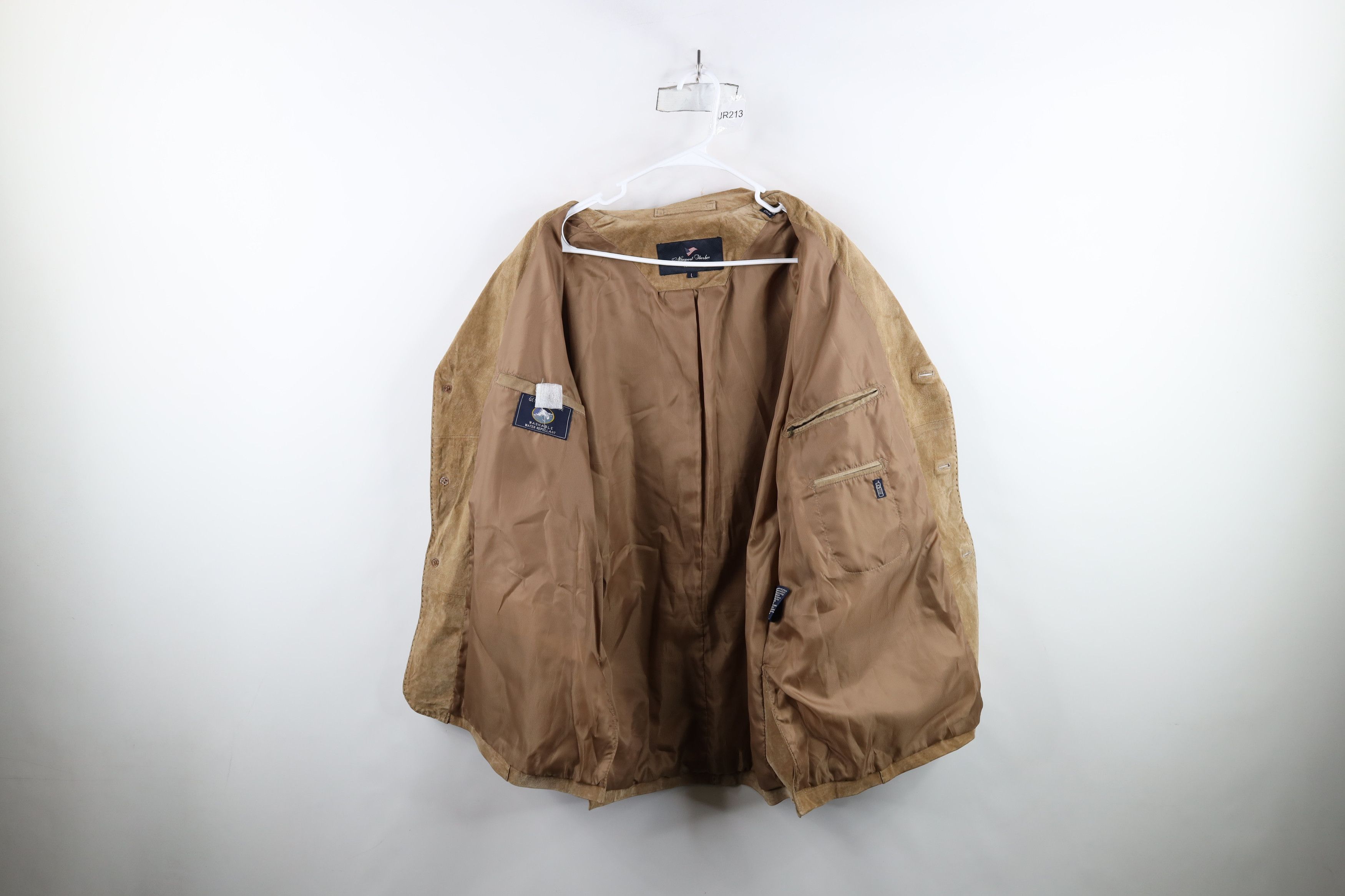Vintage Vintage 90s Streetwear Suede Leather Blazer Jacket Brown Size US L / EU 52-54 / 3 - 10 Thumbnail