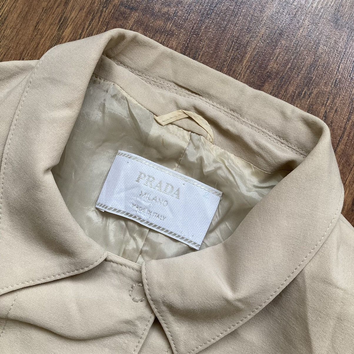 Prada × Vintage Prada White Lable Vintage Blazer Luxury Old Money Style Size S / US 4 / IT 40 - 3 Thumbnail