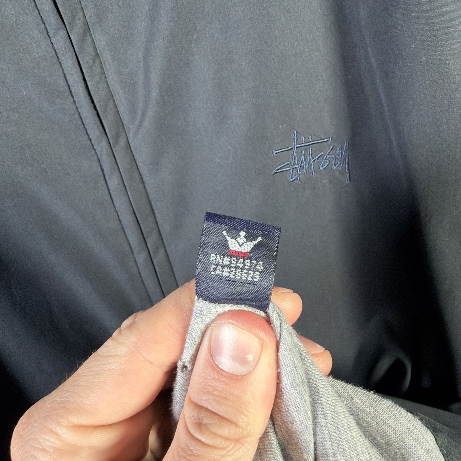 Stussy Vintage Stussy Jacket Adult 2XL 90s Black Burley Gear Hooded Size US XXL / EU 58 / 5 - 8 Thumbnail