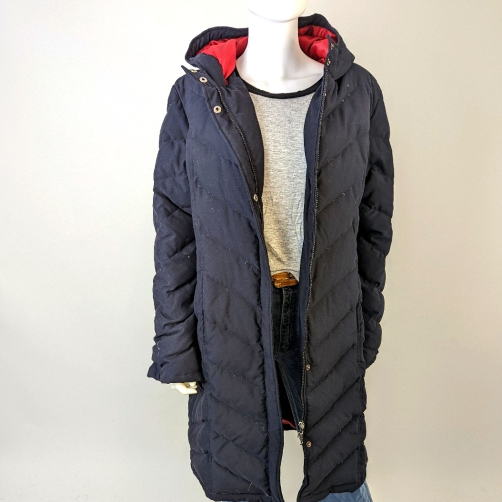 Tommy Hilfiger Tommy Hilfiger Hooded Puffer Coat L Size L / US 10 / IT 46 - 1 Thumbnail