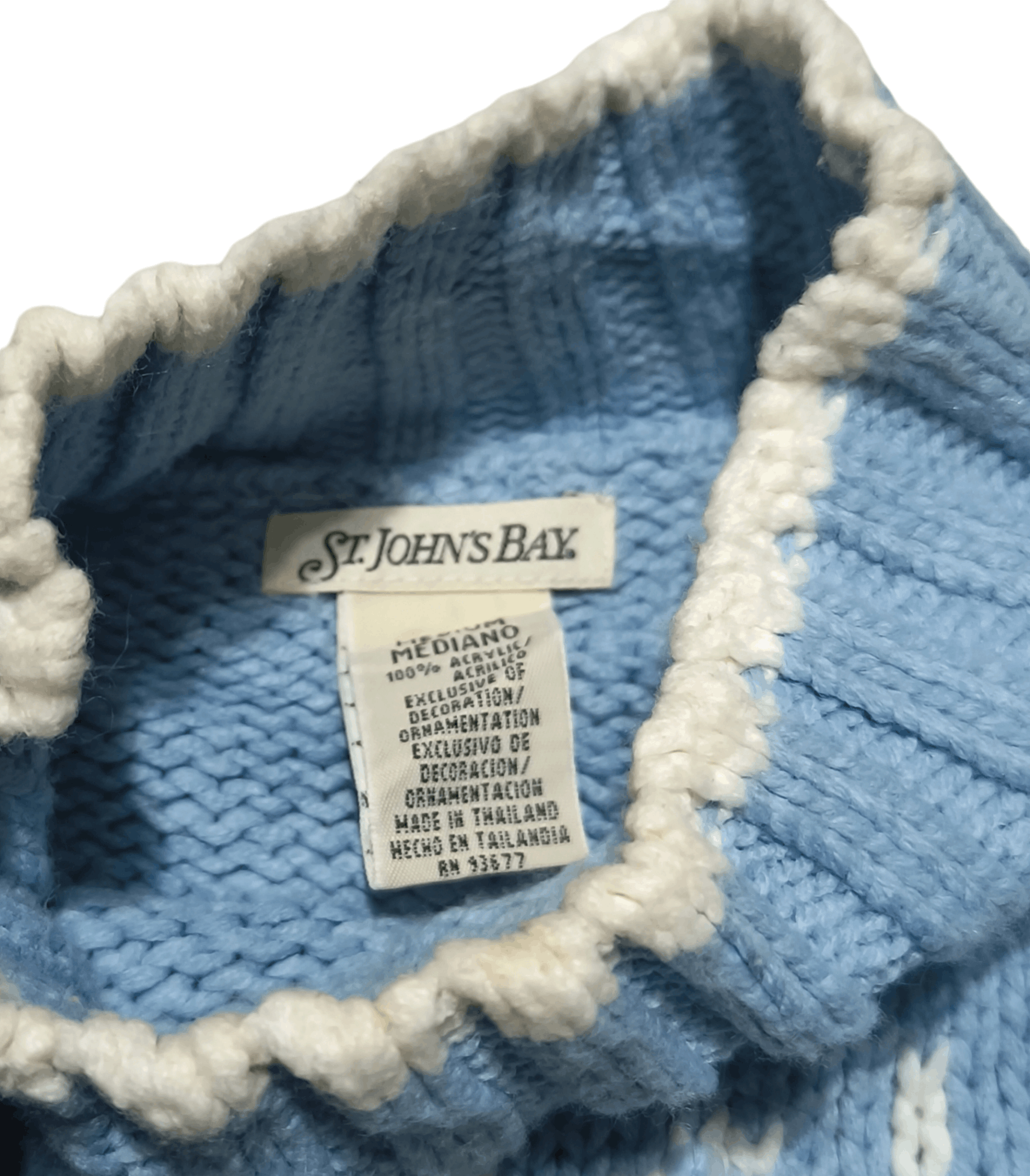 St. Johns Bay Vintage STJOHNSBAY Women's Ethnic Knit Acrylic Sweater Size M / US 6-8 / IT 42-44 - 7 Thumbnail