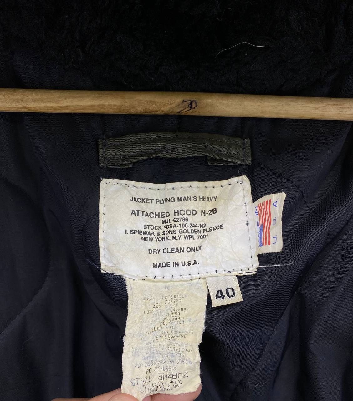 If Six Was Nine VINTAGE I SPIEWAK & SONS ATTACHED HOOD N-2B BOMBER JACKET Size US M / EU 48-50 / 2 - 8 Thumbnail
