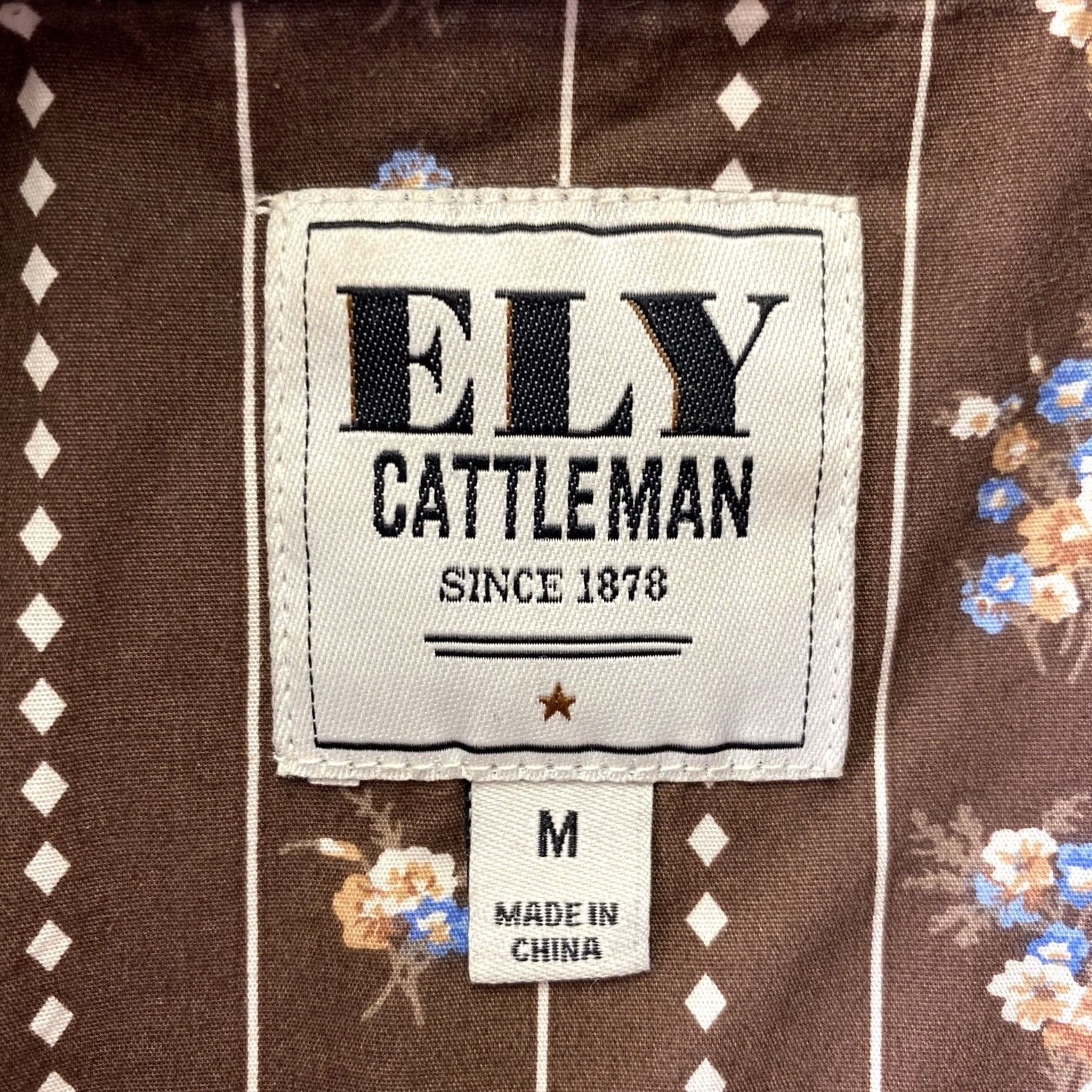 Vintage Ely Cattleman Pearl Snap Long Sleeve Shirt Men M Brown Stripes Western Cowboy Shirt Size US M / EU 48-50 / 2 - 4 Thumbnail