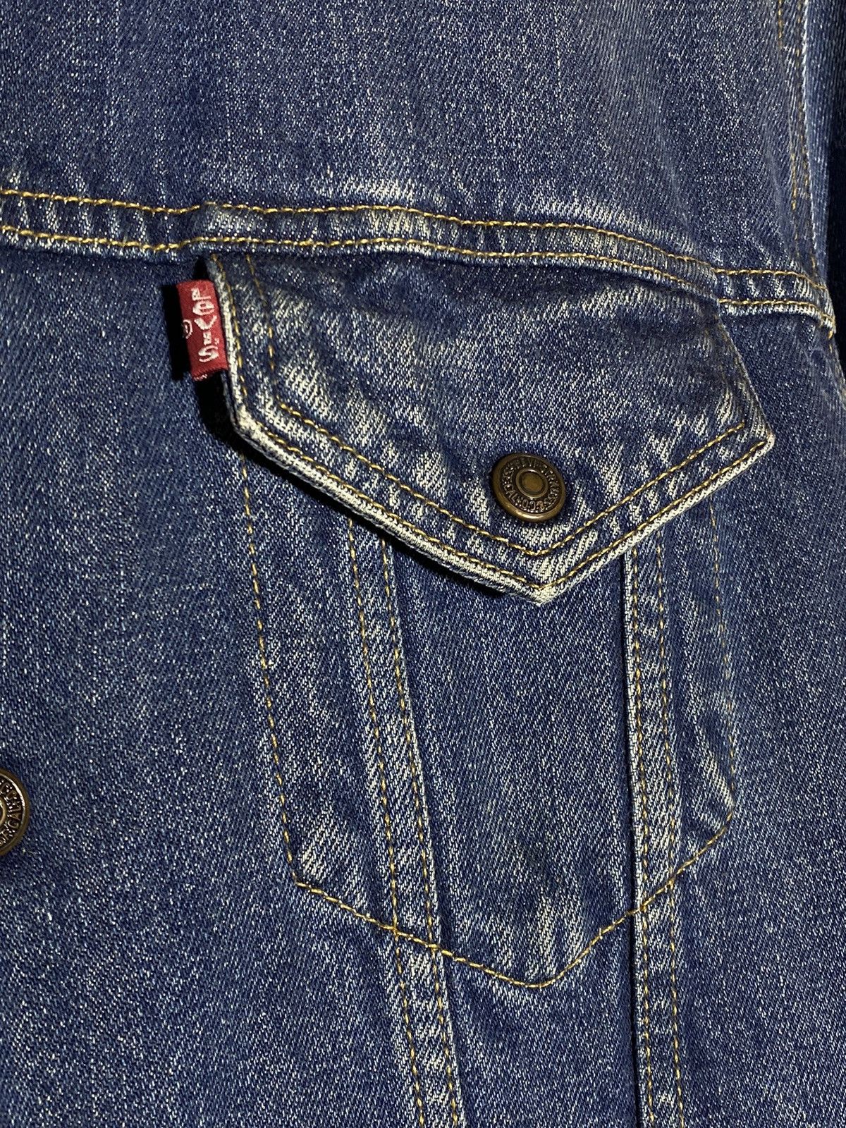 Levi's Crazy Vintage 90s Levi’s Denim Sherpa Lined Jeans Jacket Size US M / EU 48-50 / 2 - 6 Thumbnail