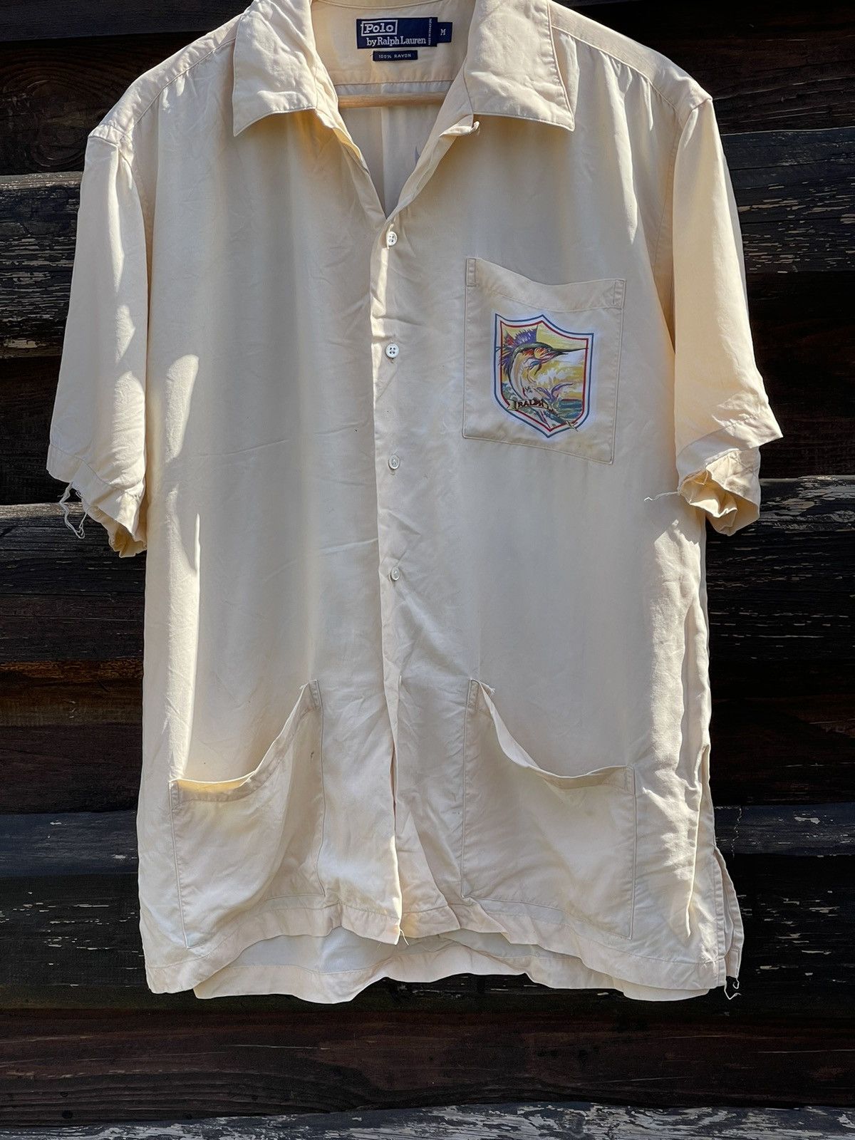 Polo Ralph Lauren 90’s Ralph Lauren Fishing vintage rayon shirt big logo Size US M / EU 48-50 / 2 - 9 Thumbnail