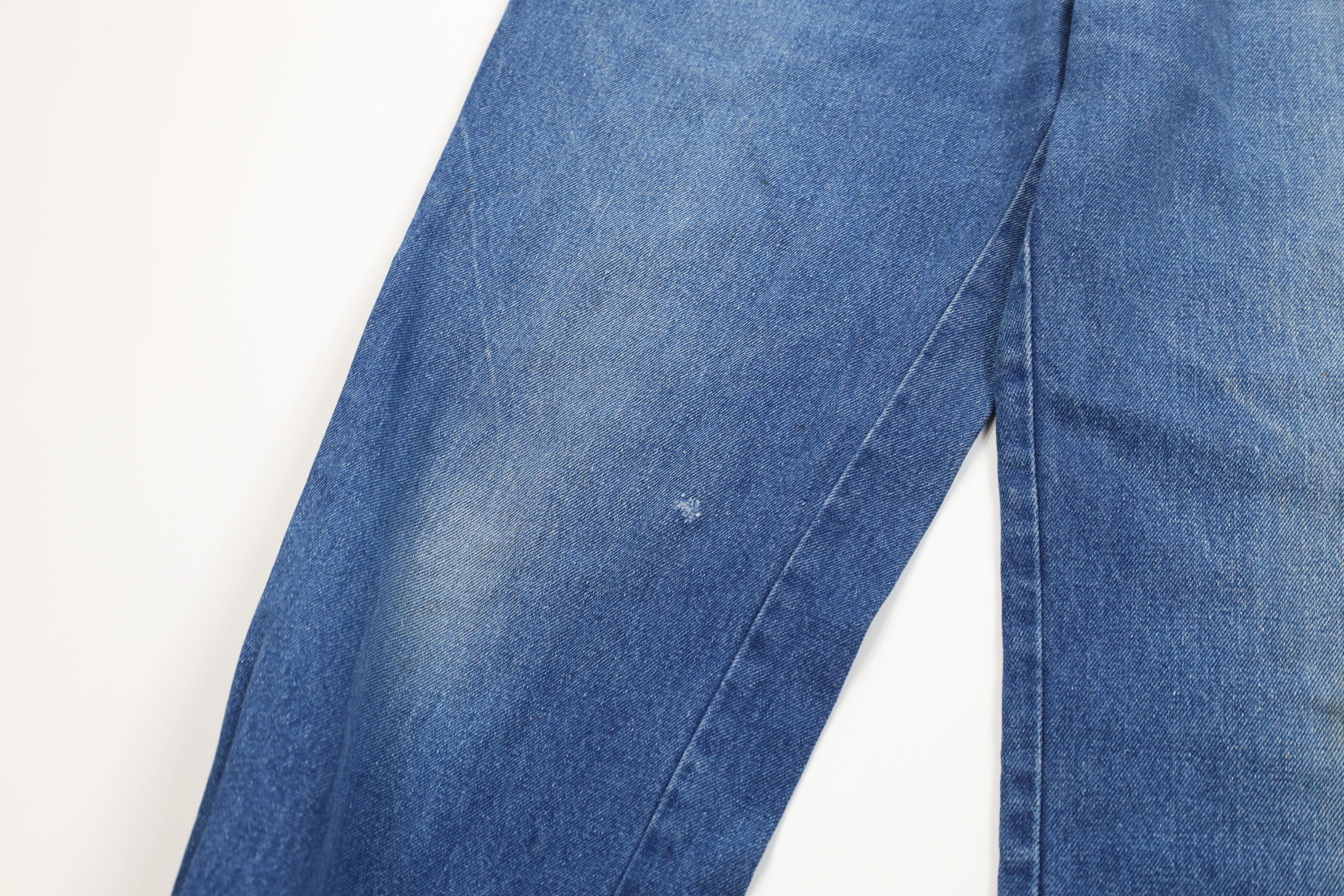 Vintage Vintage 90s Streetwear Flared Wide Leg Denim Jeans Blue Size US 34 / EU 50 - 6 Thumbnail