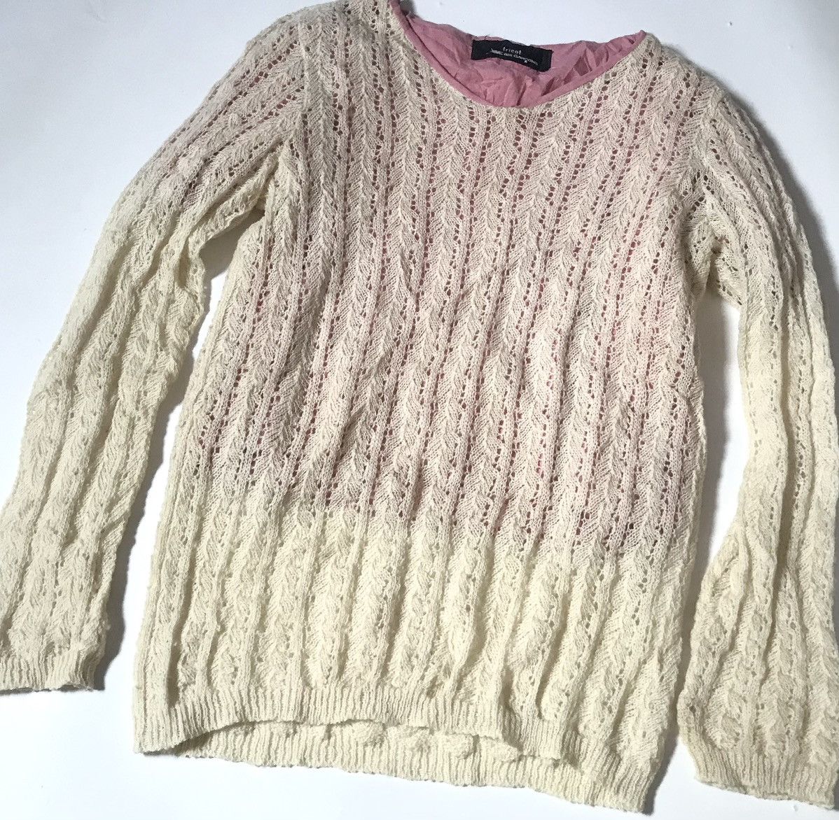 Comme des Garcons Vintage tricot cdg AD1996 double layered sweater Size US S / EU 44-46 / 1 - 3 Thumbnail