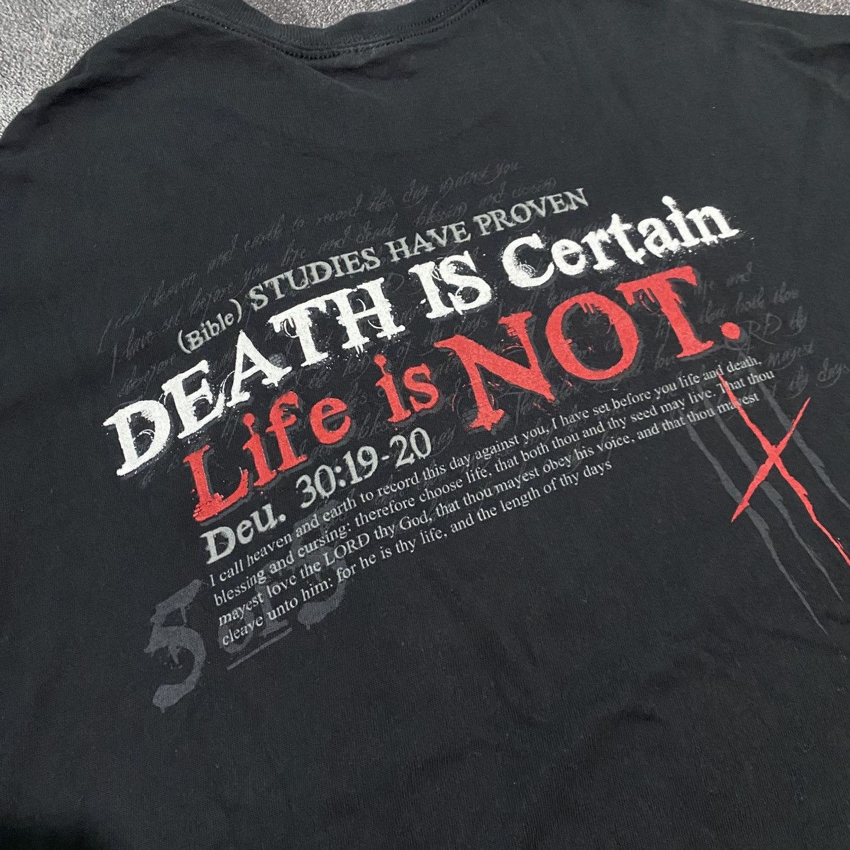 Vintage Vintage Statistic Prove Jesus Tee Size US XL / EU 56 / 4 - 5 Thumbnail