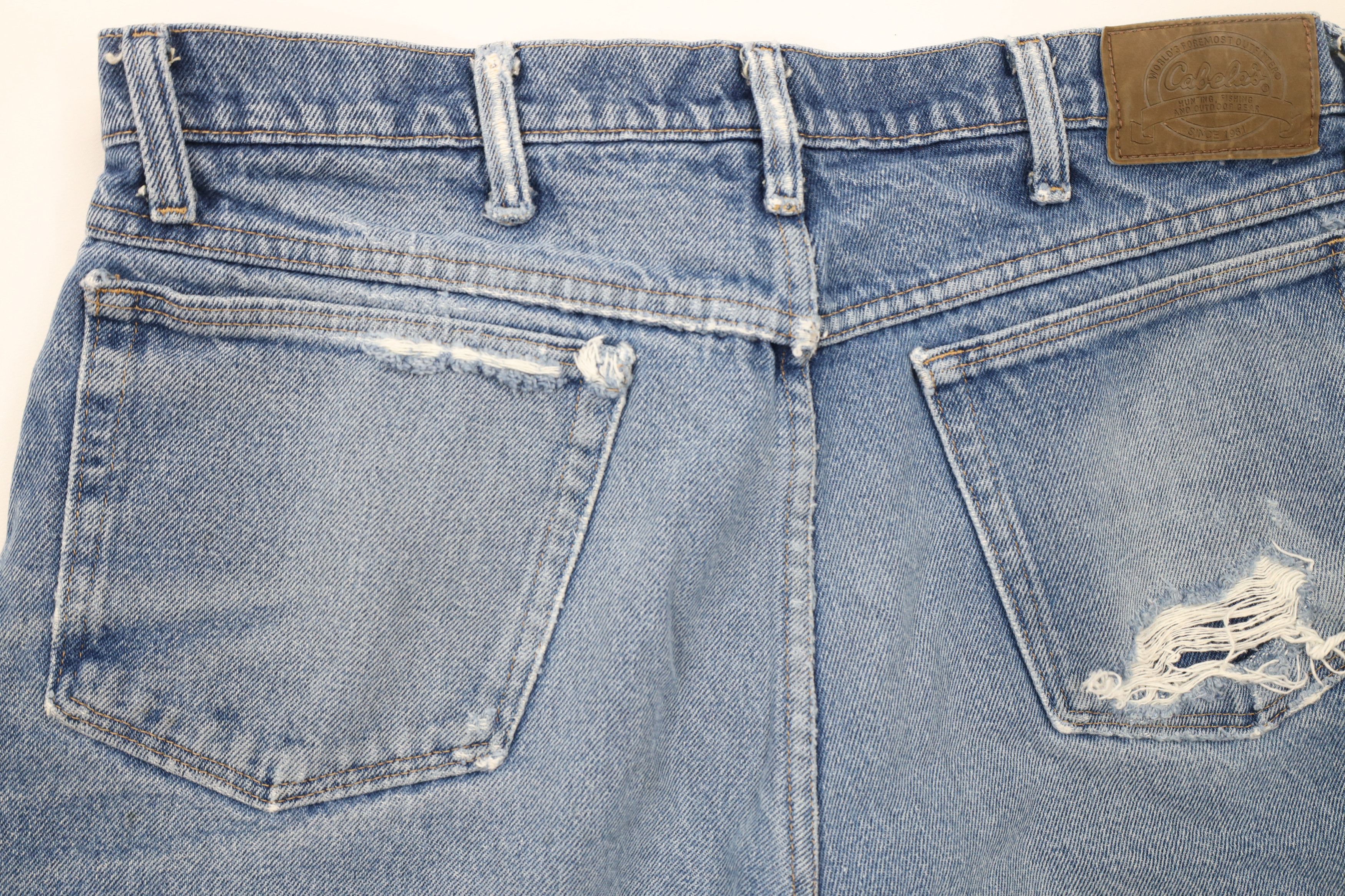 Cabelas × Vintage Vintage Cabelas Fleece Lined Heavyweight Denim Jeans Blue Size US 34 / EU 50 - 18 Thumbnail