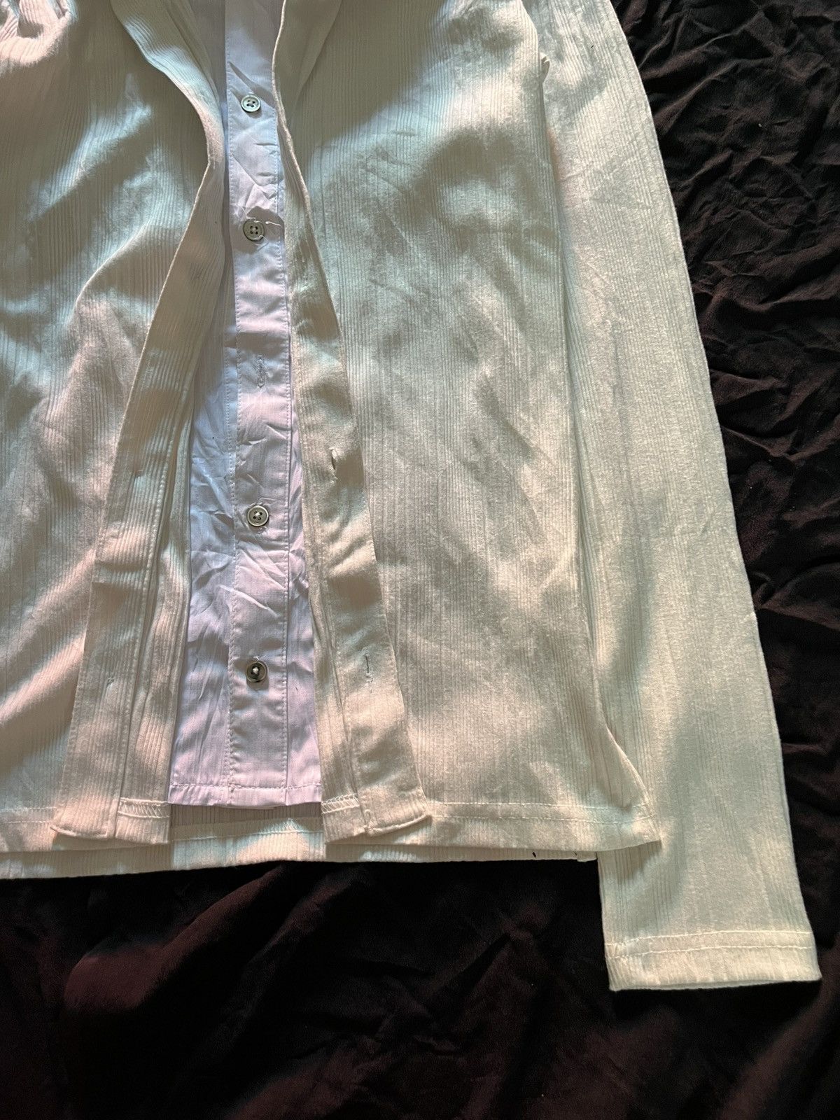Le Grande Bleu (L.G.B.) 2000s beno double layers button shirts Size US M / EU 48-50 / 2 - 2 Thumbnail