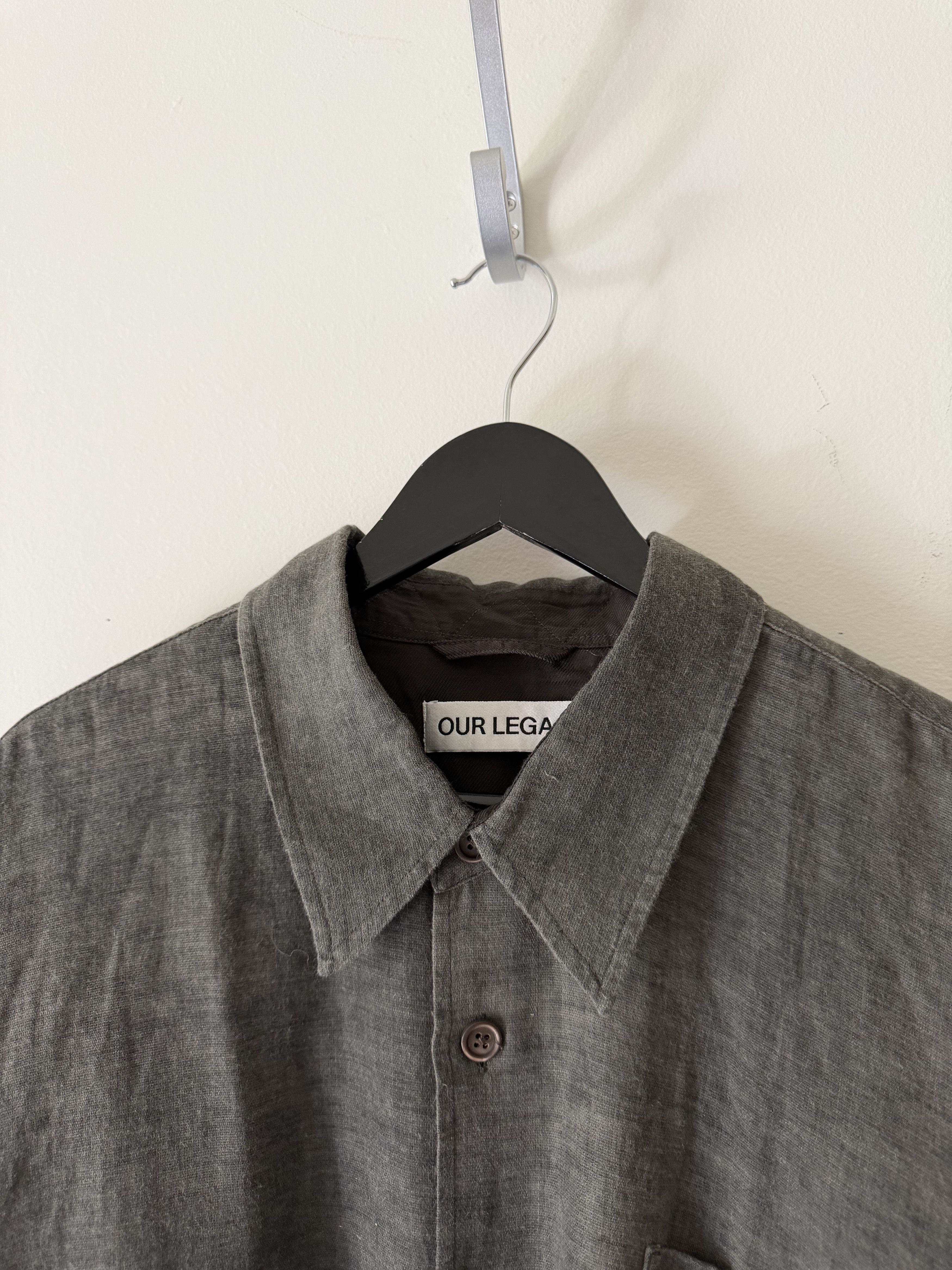 Our Legacy Our Legacy Sparce Cotton Above Shirt in Dark Cloud Size US L / EU 52-54 / 3 - 2 Thumbnail