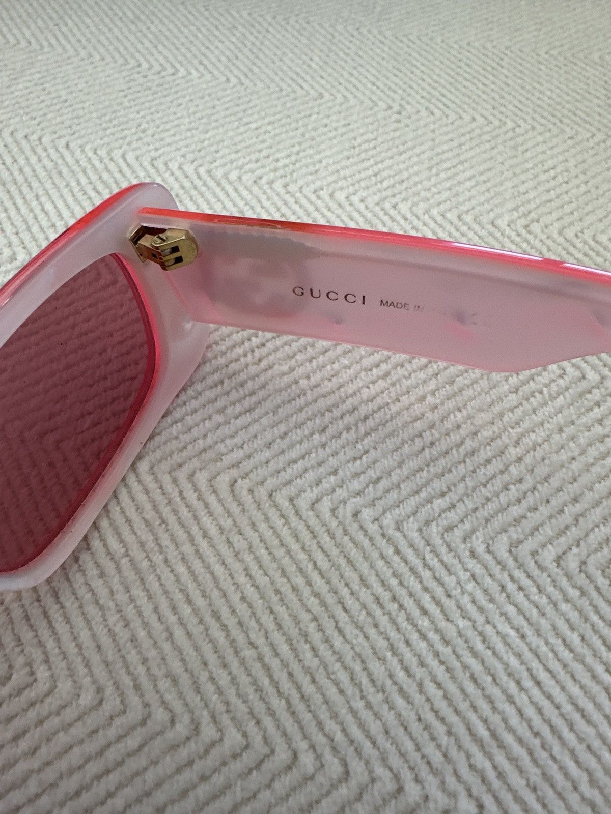 Gucci pink gucci sunglasses Size ONE SIZE - 4 Thumbnail