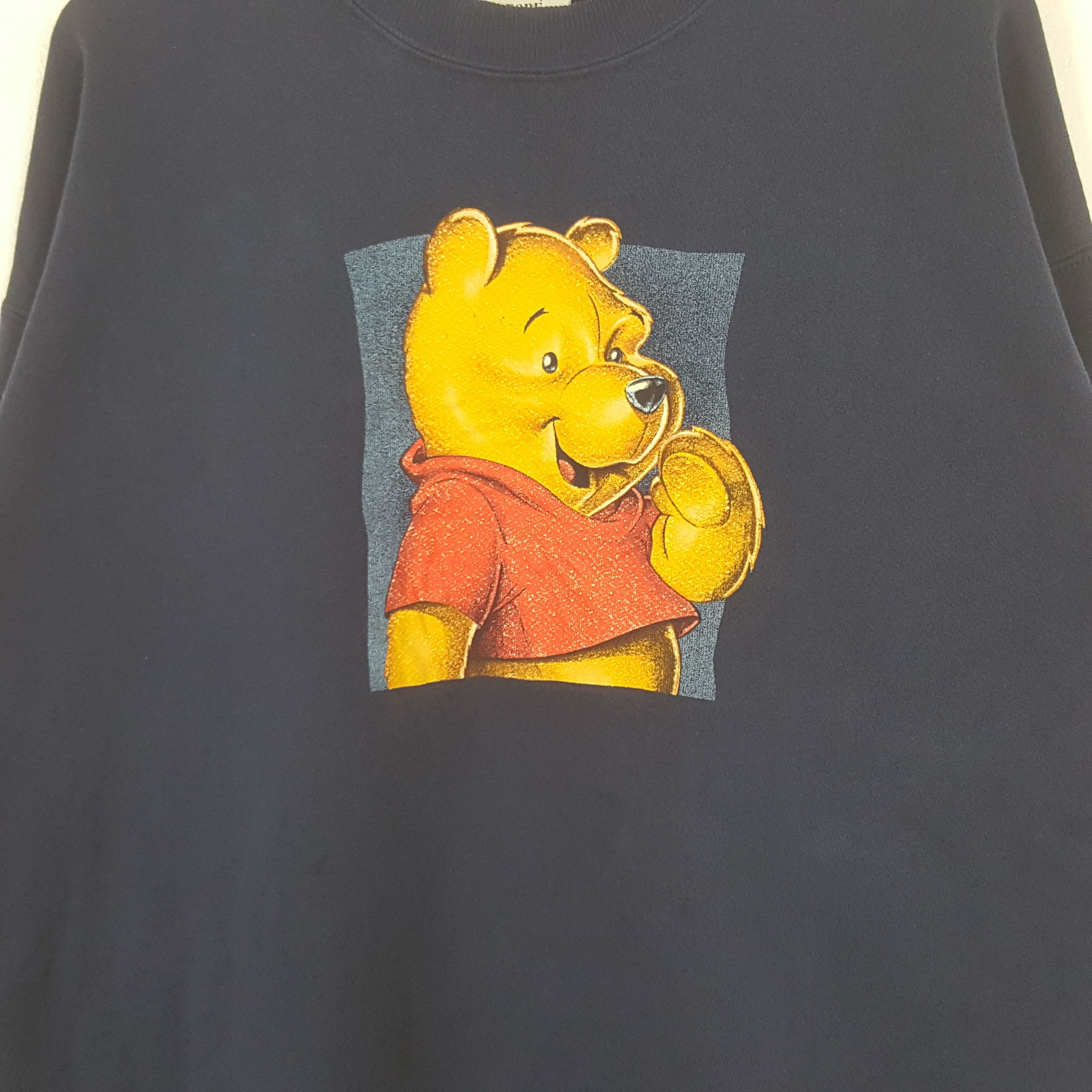 Disney Vintage Pooh American Cartoon Character Sweatshirt RR7 Size US L / EU 52-54 / 3 - 2 Thumbnail