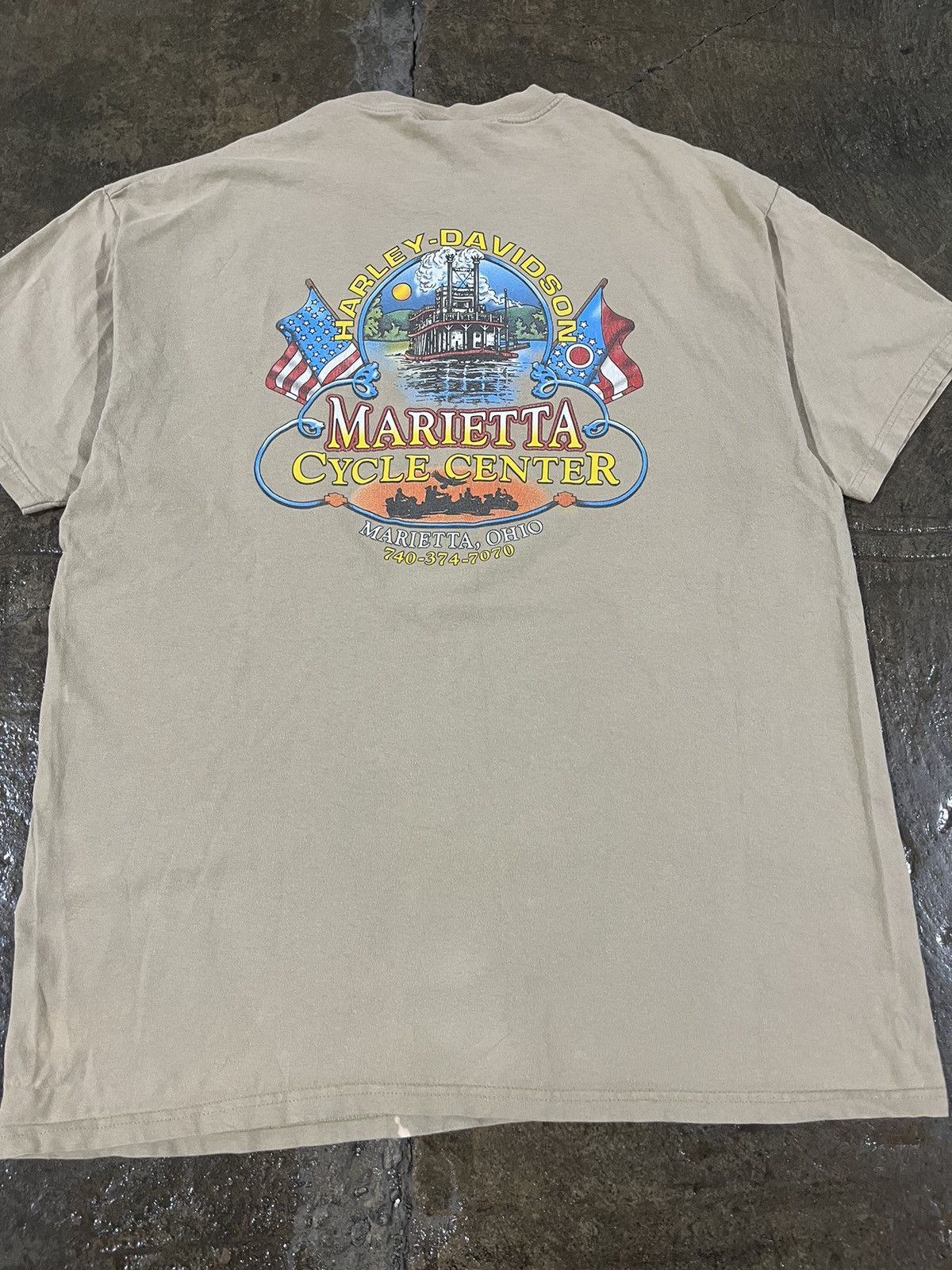 Harley Davidson × Vintage Crazy Vintage Y2K Harley Davidson Logo Biker Tee Shirt Size US XL / EU 56 / 4 - 10 Thumbnail