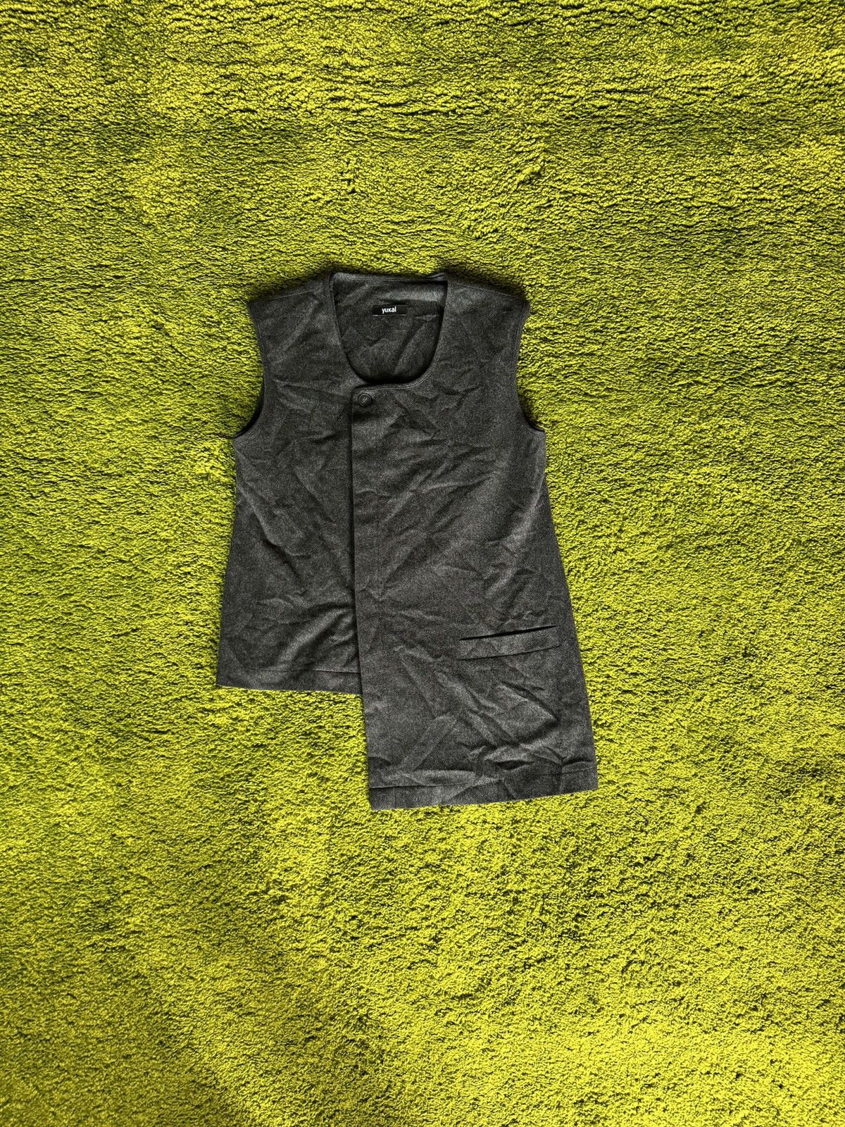 Japanese Brand Yukai avant garde assymetric wool vest Size M / US 6-8 / IT 42-44 - 5 Thumbnail