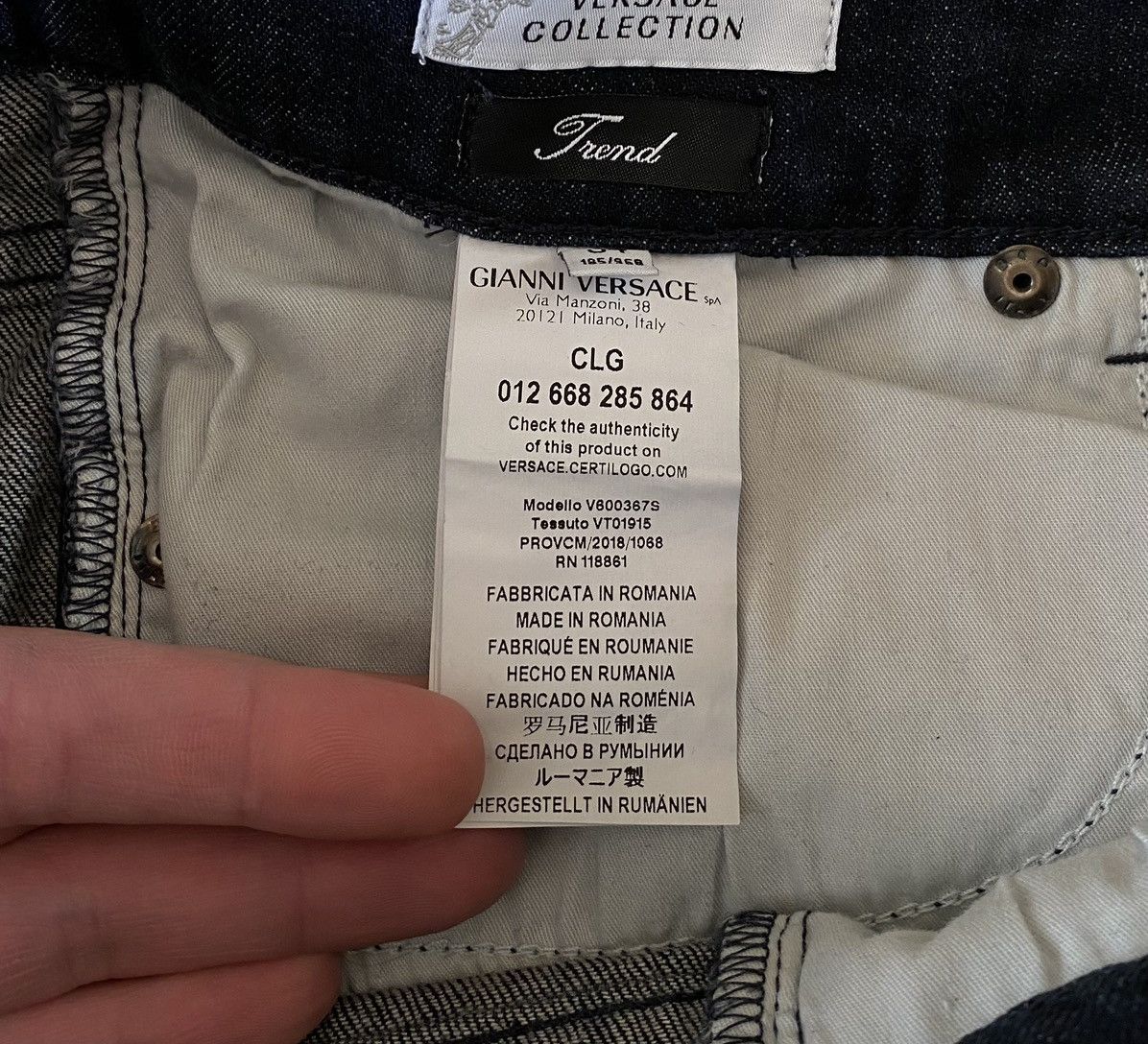 Versace Versace Medusa Metal Logo Denim Pants x Luxury x Streetwear Size US 34 / EU 50 - 9 Thumbnail