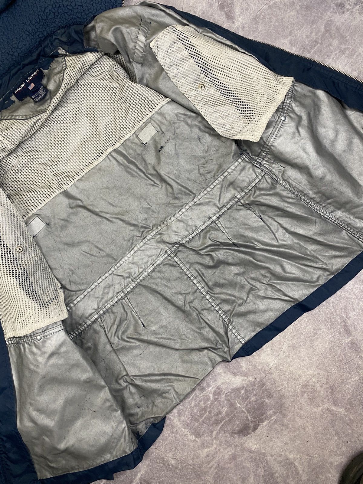 Polo Ralph Lauren Polo Sport Vintage Ralph Lauren Nylon Jacket Fleece Hooded M Size M / US 6-8 / IT 42-44 - 5 Thumbnail