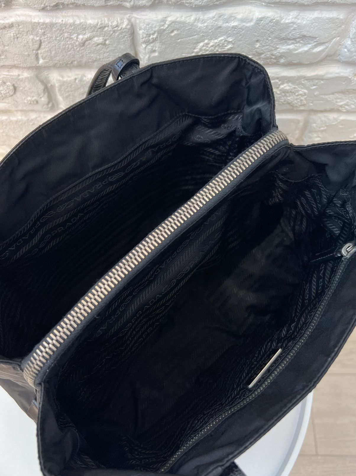 Prada Prada Black Nylon Tessuto & Coco Lock & Key Shoulder Bag Size ONE SIZE - 10 Thumbnail