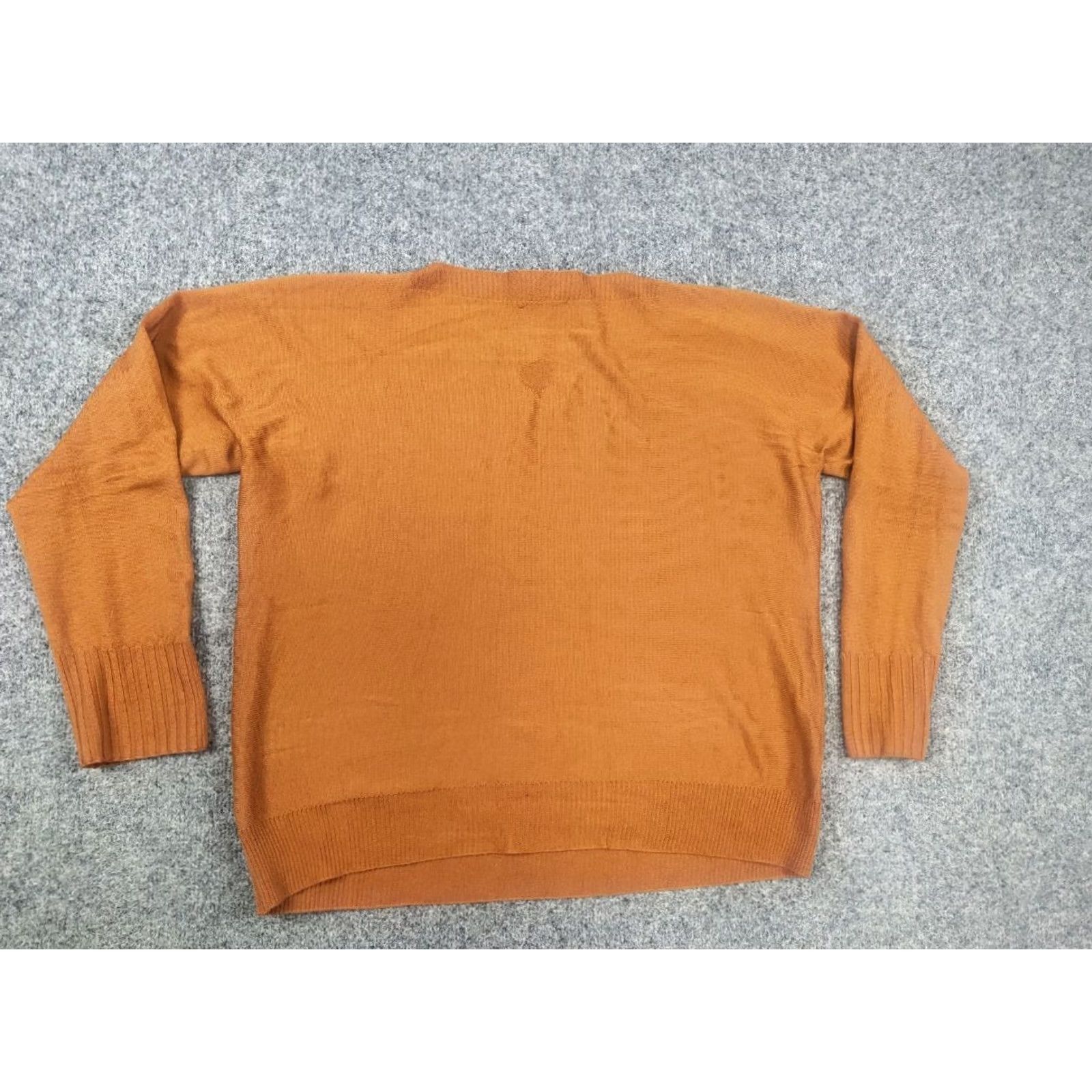 Vintage VINTAGE Oska German Design Light loose-fitting orange fabric blend minimalistic sweater Size M / US 6-8 / IT 42-44 - 7 Thumbnail