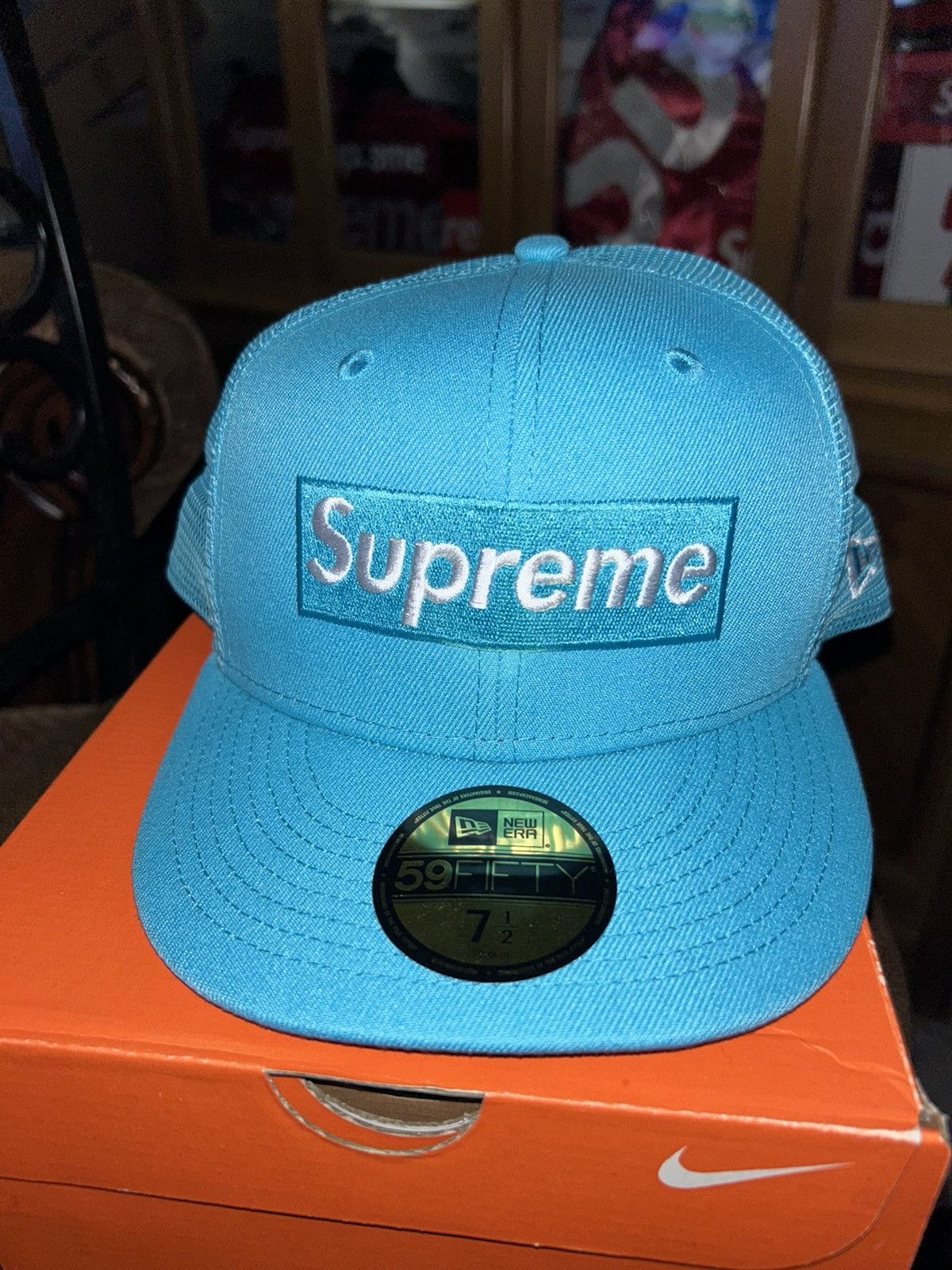 Supreme Supreme x New Era Box Logo Mesh Back Cap SS23 NEW Size ONE SIZE - 1 Thumbnail