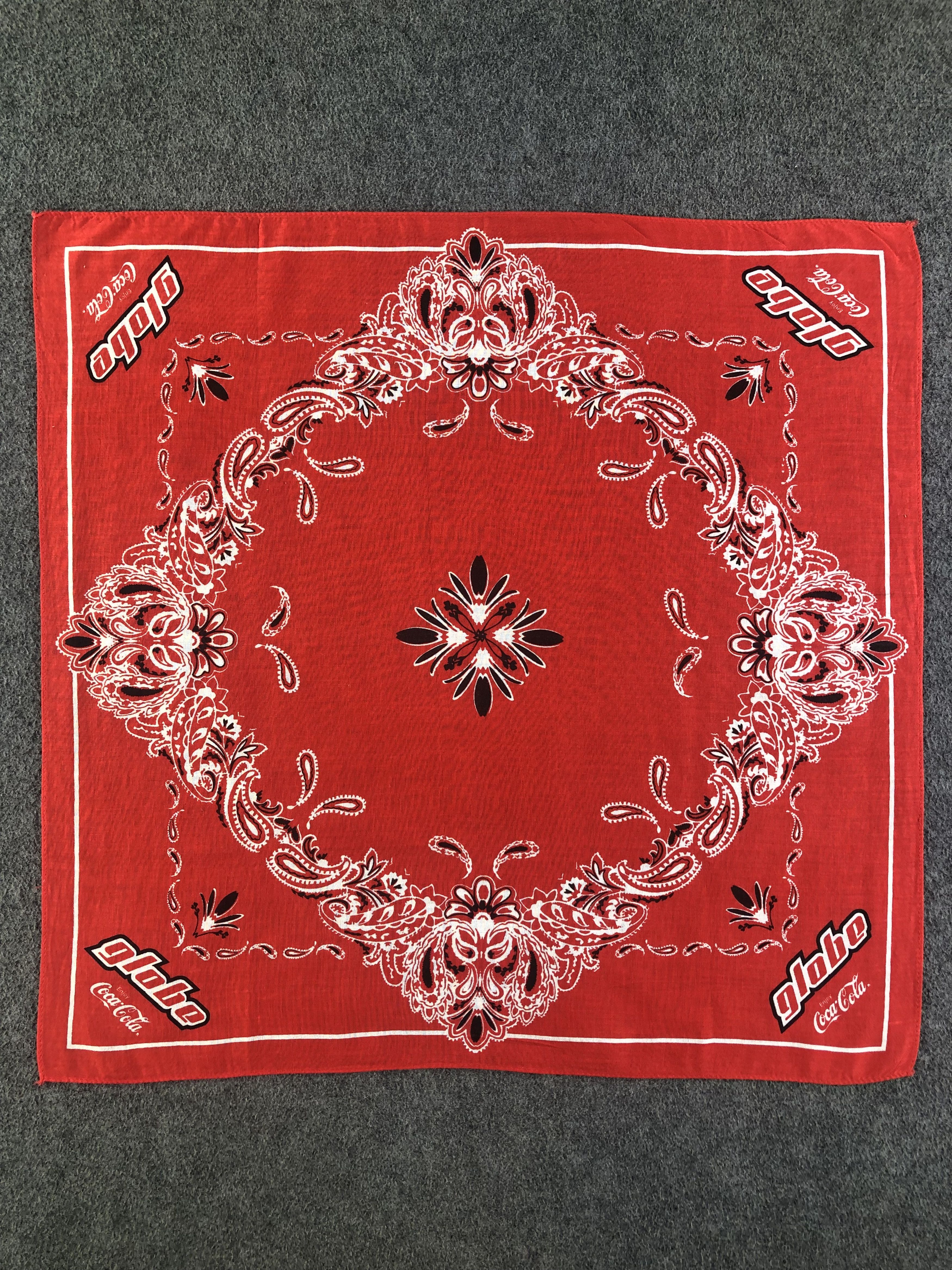 Coca Cola Coca Cola Paislee Handkerchief / Bandana / Neckerchief C449 Size ONE SIZE - 3 Thumbnail