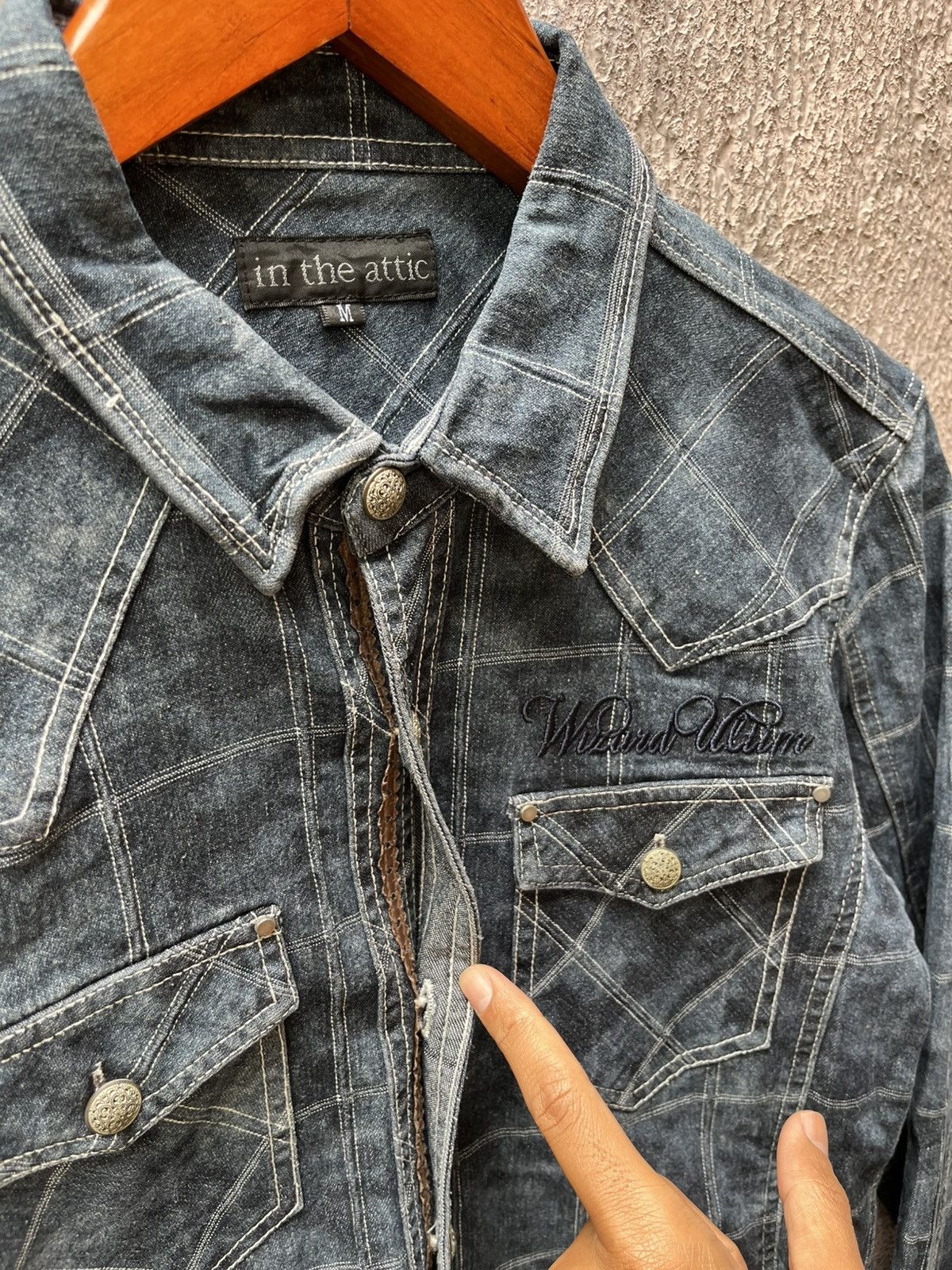 Japanese Brand In the attic Denim Smoke dye Size US M / EU 48-50 / 2 - 7 Thumbnail