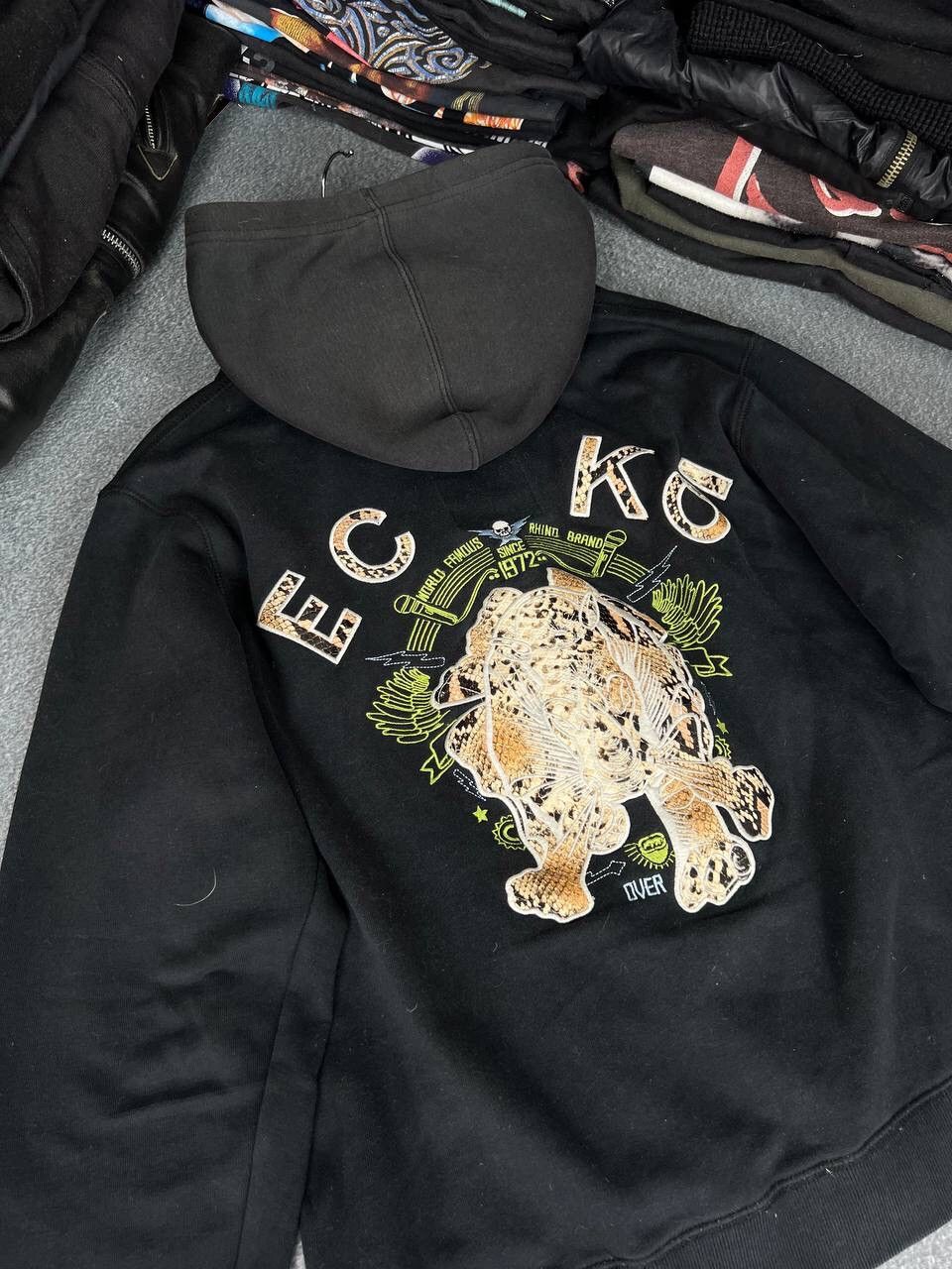 Ecko Unltd. Ecko Unltd Vintage Faded Black Zip Up Hoodie Size US M / EU 48-50 / 2 - 6 Thumbnail