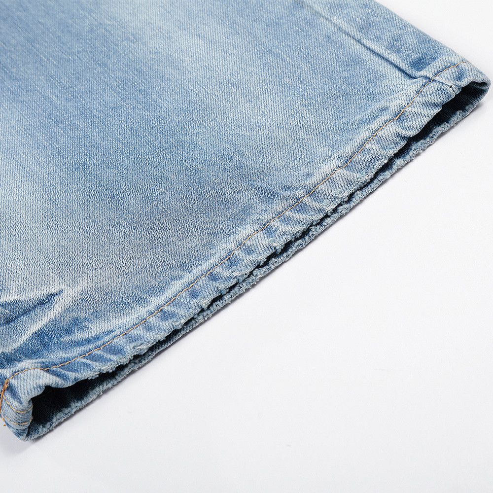 Jean Men's American-Style Light-Wash Gradient Jeans Size US 32 / EU 48 - 6 Thumbnail
