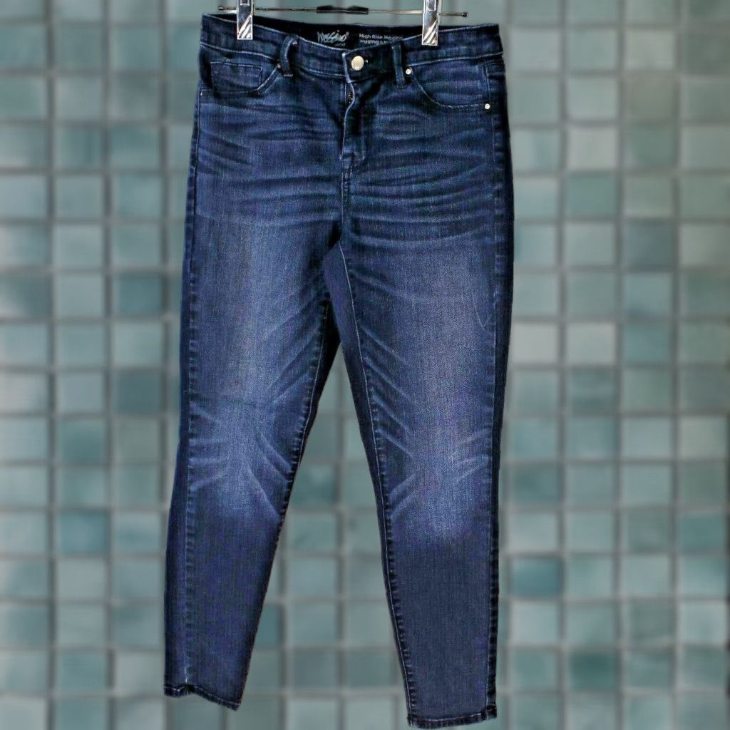 Massimo Dutti Massimo Dutti Denim Jegging Jeans Women's Size 6 Dark Blue High Rise 26X26 Jeans Womens Size 26" / US 2 / IT 38 - 1 Thumbnail