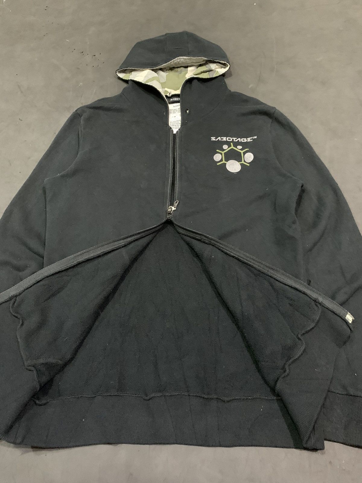 20471120 💸BINDINGOFFER💸Sabotage japanese streetwear zip hoodie Size US L / EU 52-54 / 3 - 3 Thumbnail