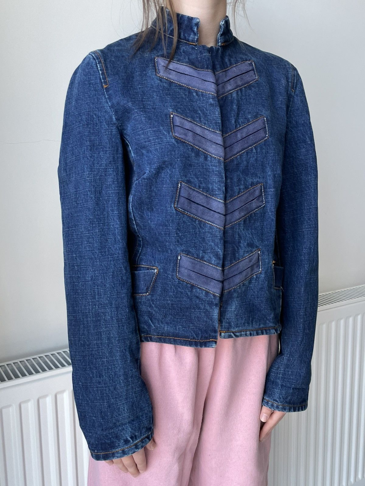 Japanese Brand Vintage Hussar Napoleon 90’s Denim Jacket Blue Japan RARE Size M / US 6-8 / IT 42-44 - 1 Thumbnail