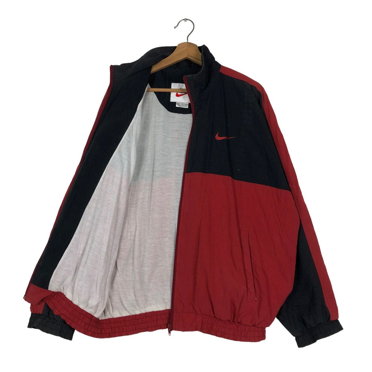 Nike 🔥VINTAGE BOMBER JACKET NIKE CENTRE LOGO BIG SWOOSH Size US L / EU 52-54 / 3 - 11 Thumbnail