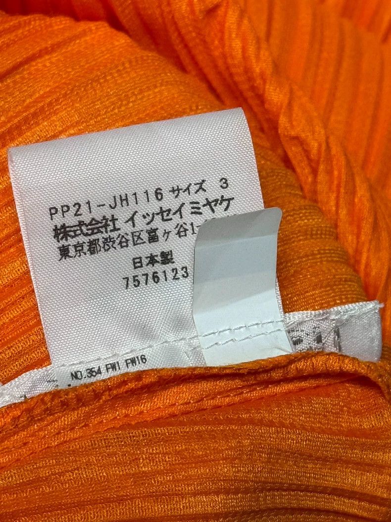 Issey Miyake Issey Miyake size:3 Orange puffed-sleeve pleated dress Size S / US 4 / IT 40 - 5 Thumbnail