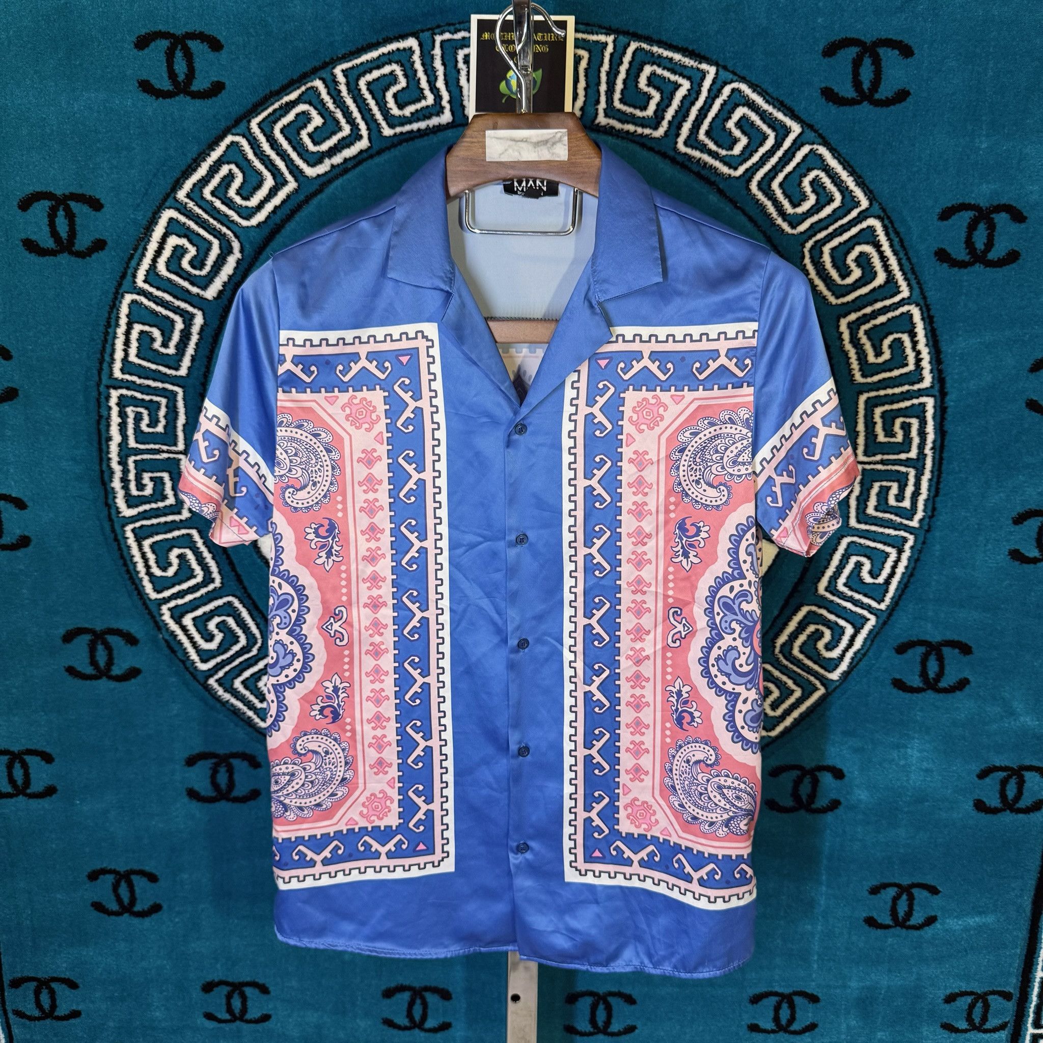 Boohoo MONACO THE EROS LOVERS S/S CUBAN BUTTON UP Size US M / EU 48-50 / 2 - 1 Thumbnail