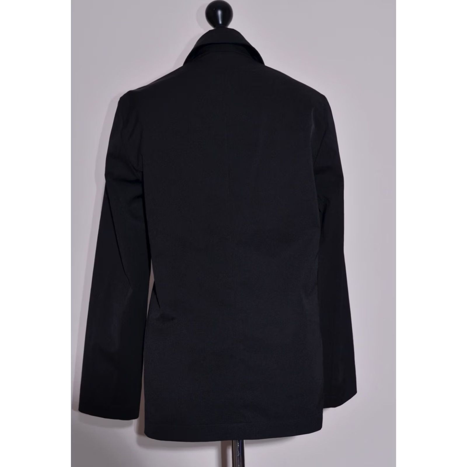Vintage Weekend Max Mara Jacket Coat Black Full Zip Polyester - 10 UK / 8 US - Woman - Mid-Length - Regular Fit Size L / US 10 / IT 46 - 7 Thumbnail