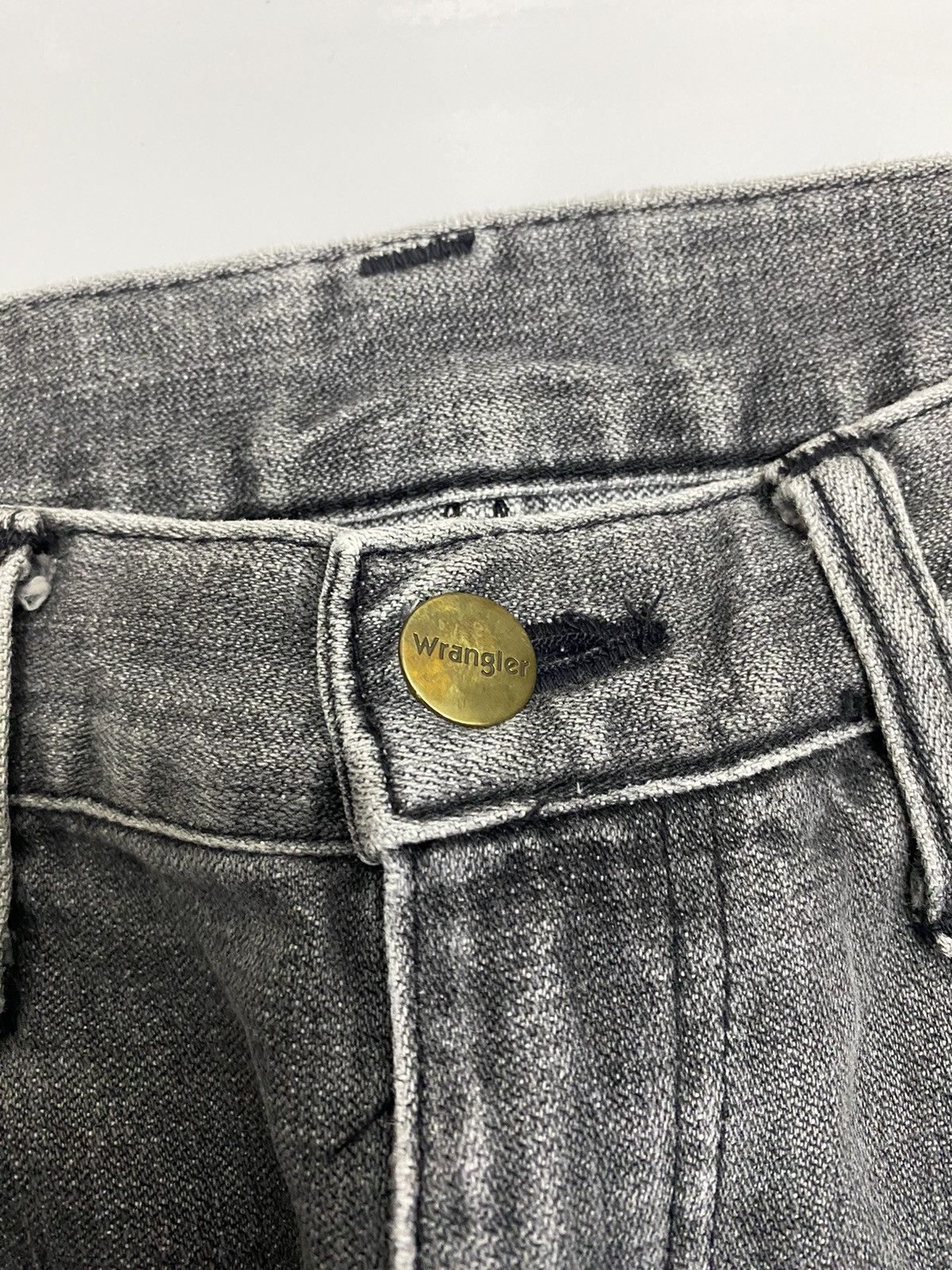 If Six Was Nine FLARE JEANS🔥VINTAGE WRANGLER FADED GREY DISTRESSED DENIM Size US 30 / EU 46 - 9 Thumbnail