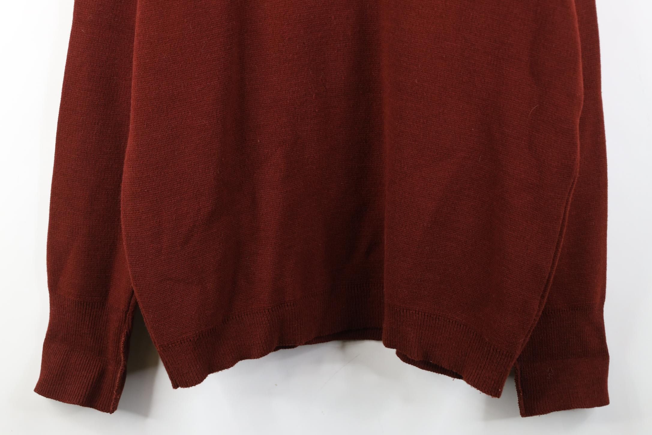 Vintage Vintage 70s Streetwear Blank Wool Blend Knit V-Neck Sweater Size US XL / EU 56 / 4 - 3 Thumbnail