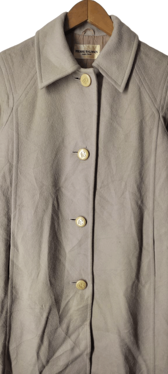 Balmain PIERE BALMAIN PARKA TRECH WOOL COAT JACKET Size US S / EU 44-46 / 1 - 8 Thumbnail