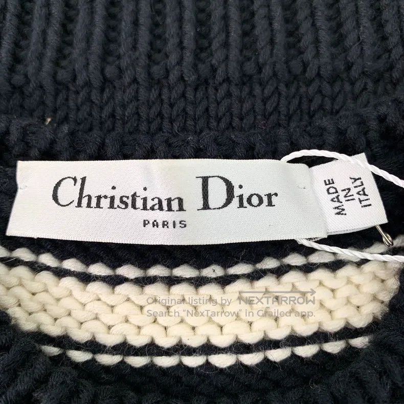 Dior Dior Black striped cotton sleeveless knitted vest Size XXS / US 00 / IT 34 - 6 Thumbnail