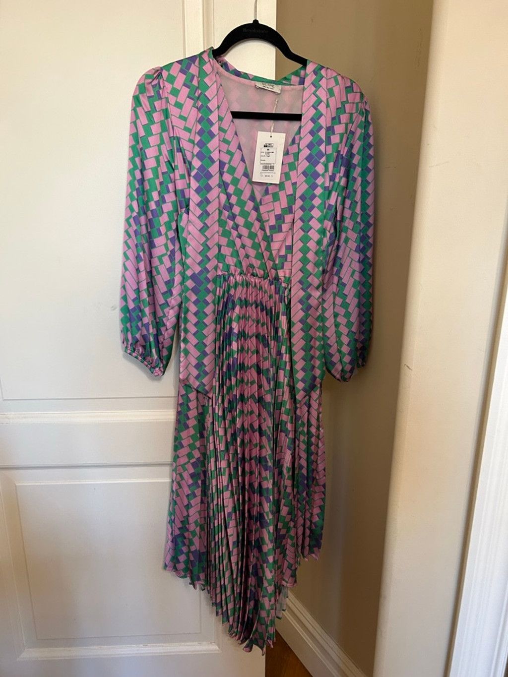 S/STERE Women's Setre Geometric Midi Dress Size M / US 6-8 / IT 42-44 - 4 Thumbnail