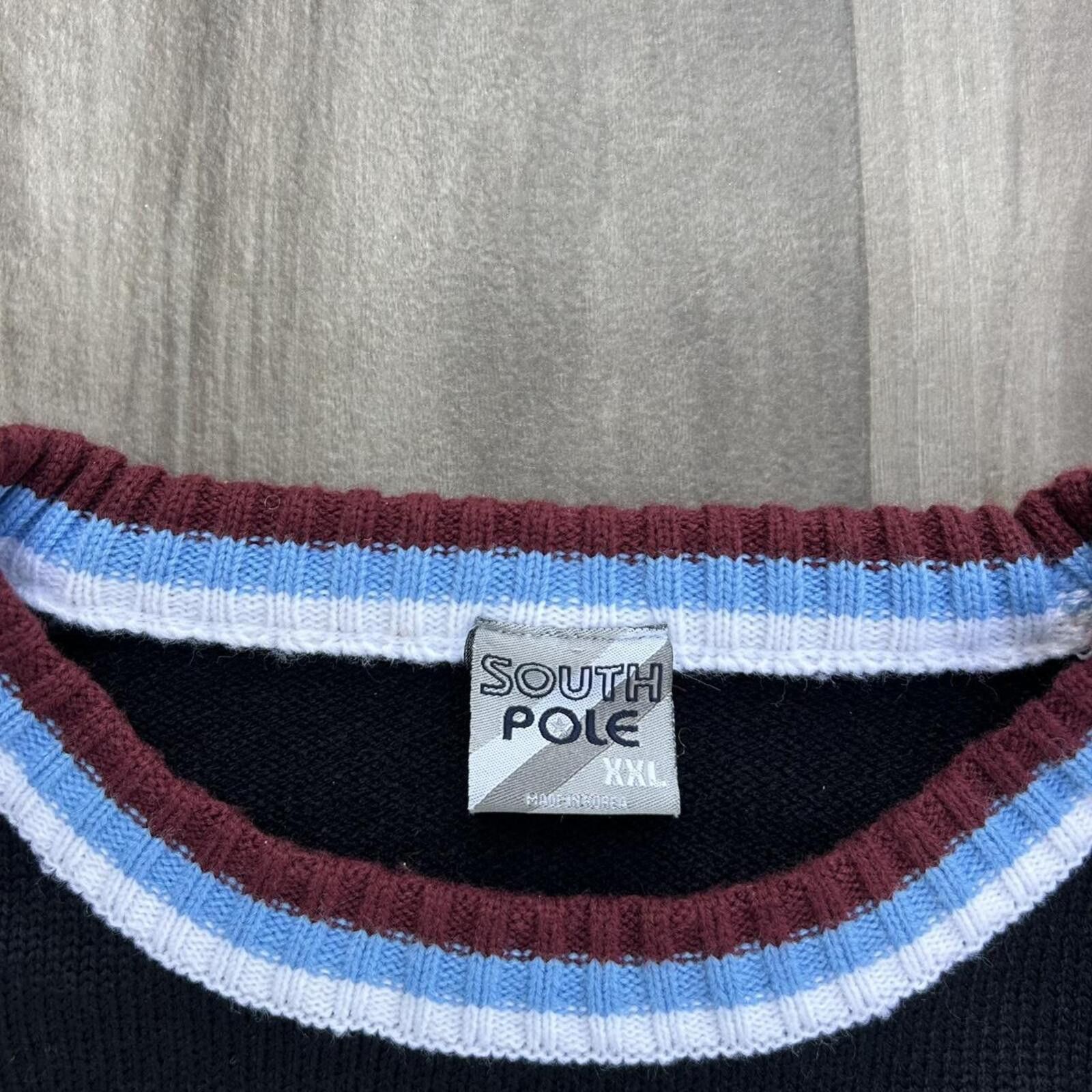 Southpole Vintage Y2k Southpole Embroidered Sweater Crewneck Size US XXL / EU 58 / 5 - 4 Thumbnail