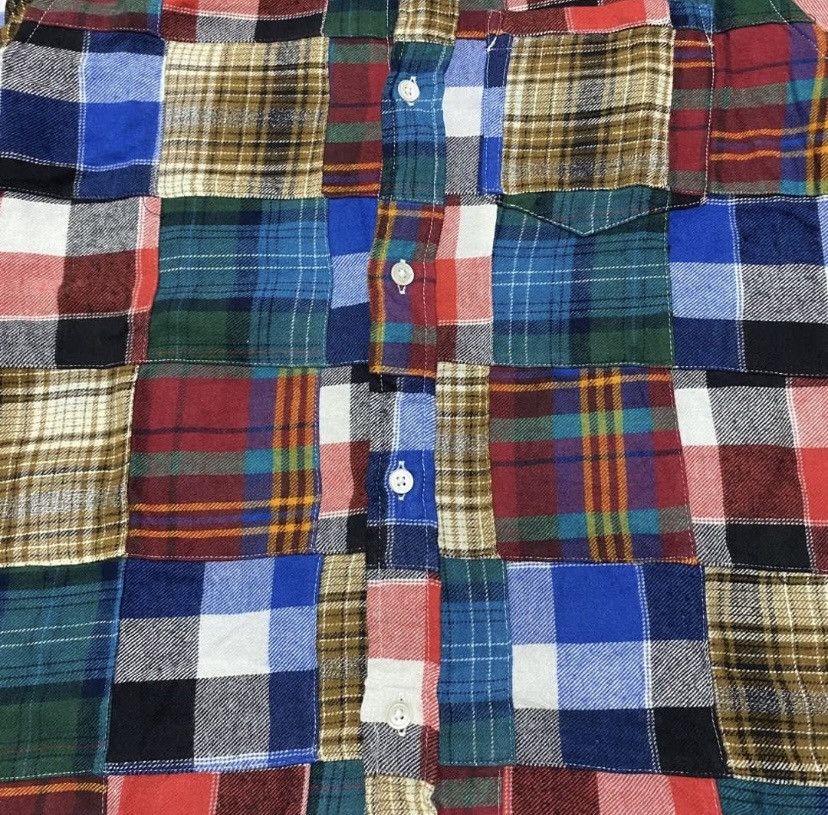 Beams Plus × Flannel × Japanese Brand International Gallery By BEAMS Patchwork Flannel Shirt Size US S / EU 44-46 / 1 - 3 Thumbnail